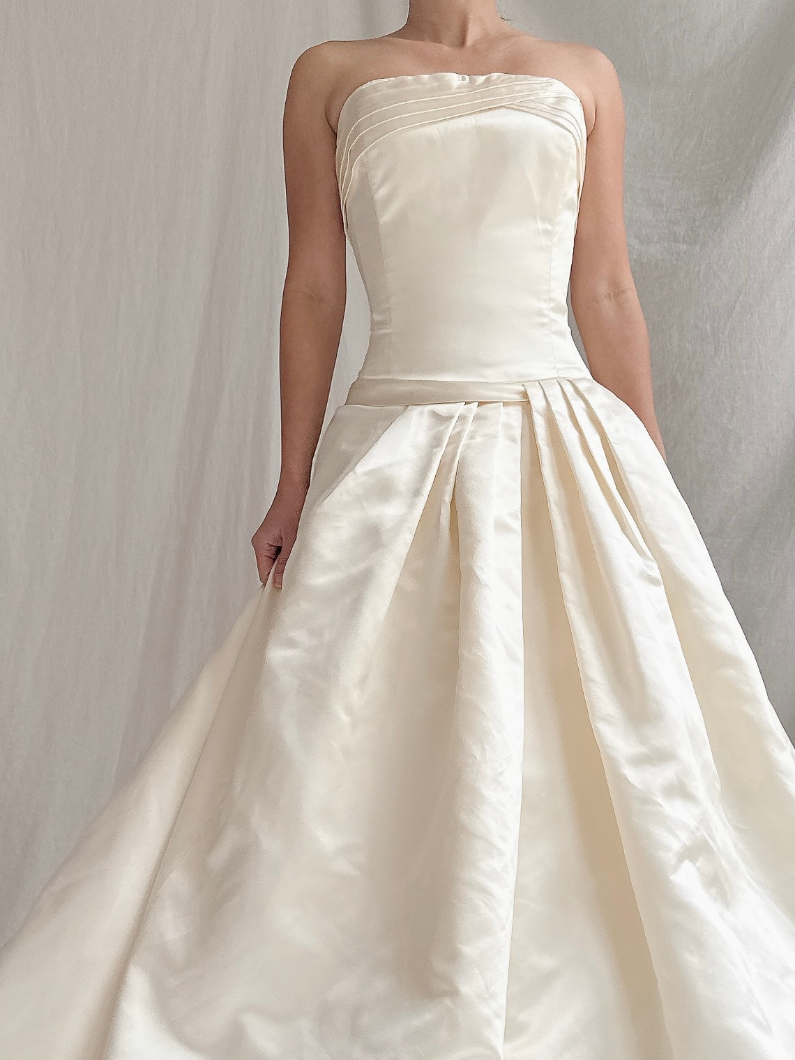 1990s Rivini Silk Dropped Waist Gown - M/8