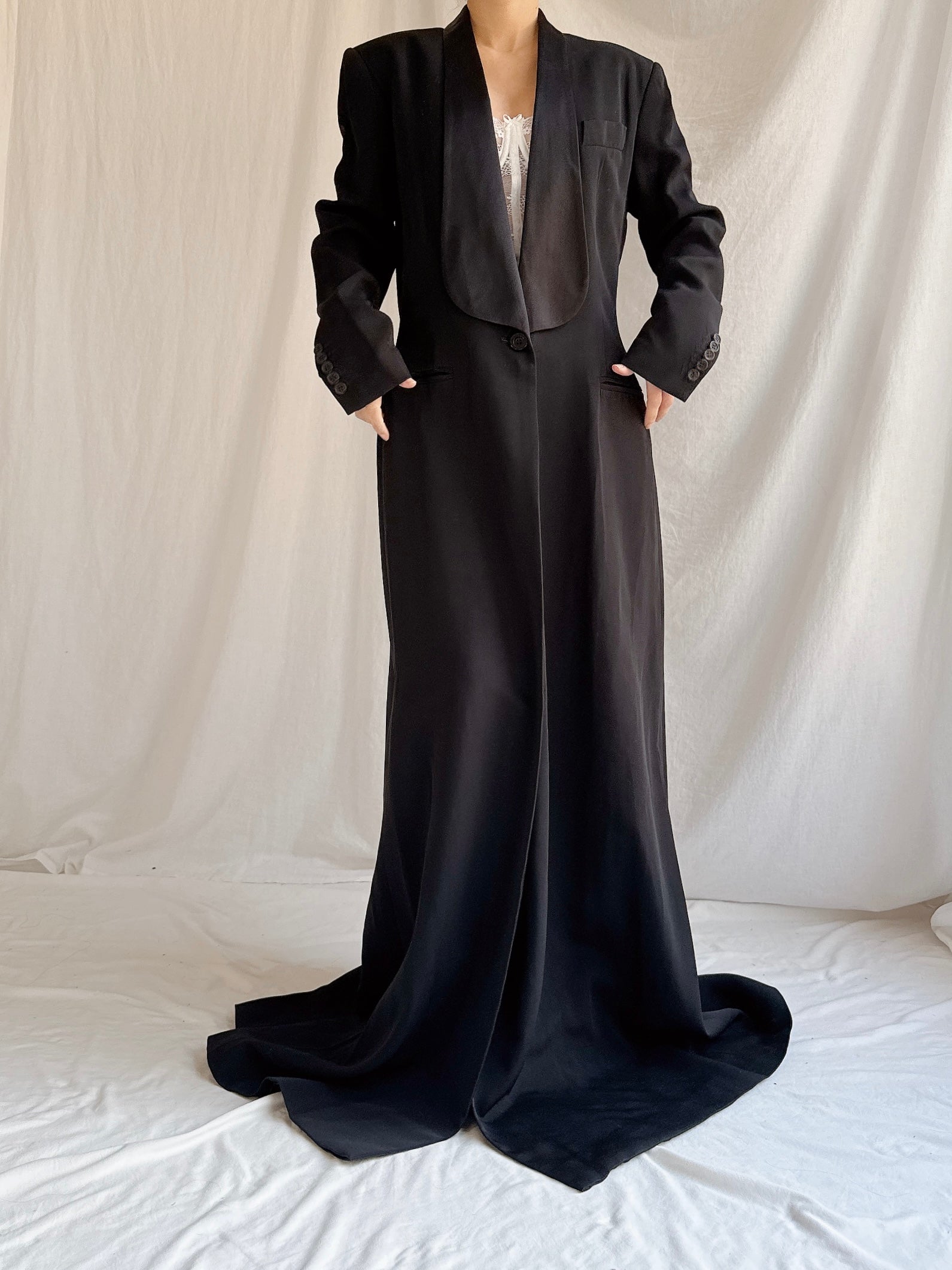 Vintage Jasper Long Tuxedo Coat - M