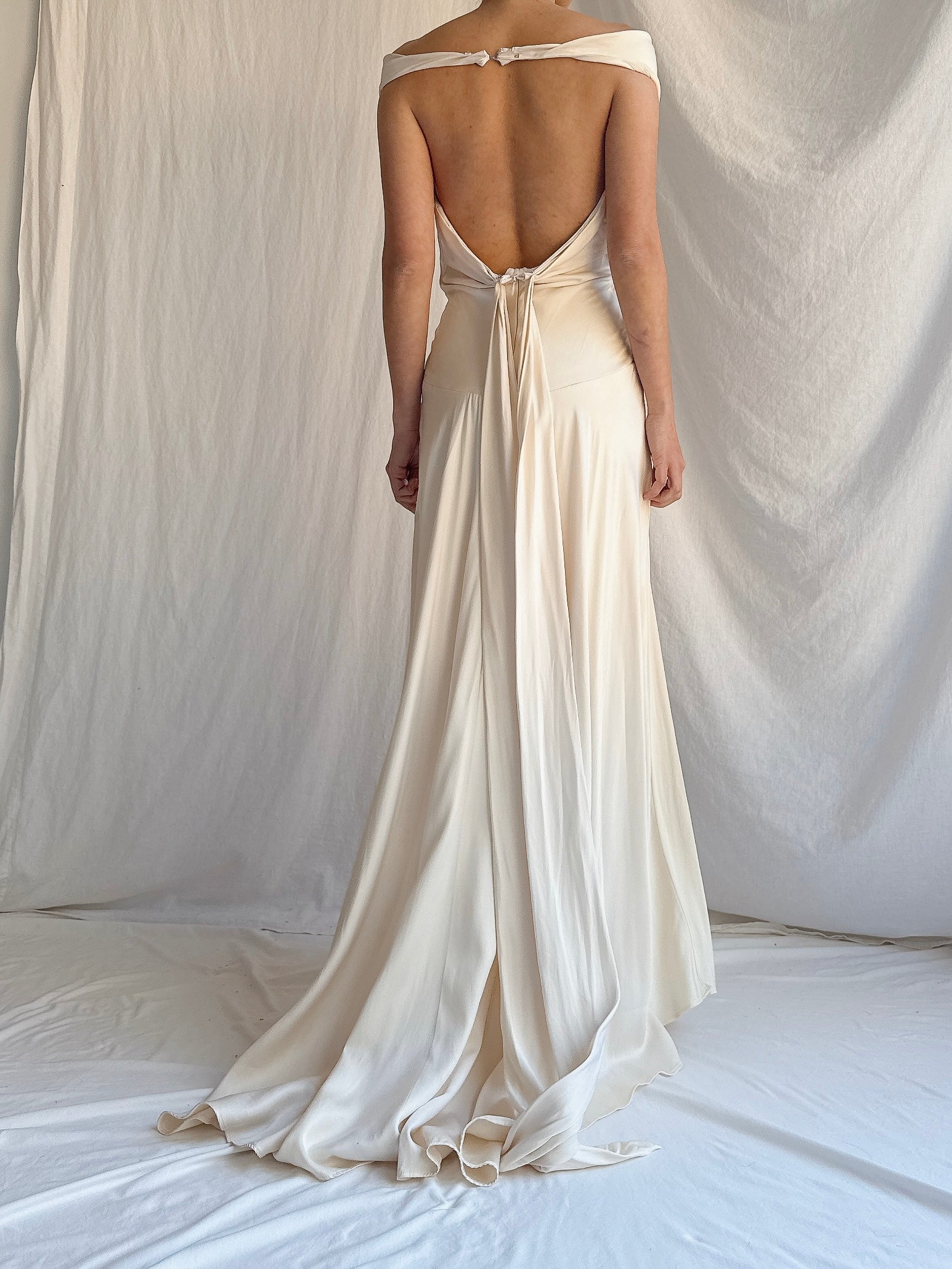 Vintage Silk Slip Dress - S