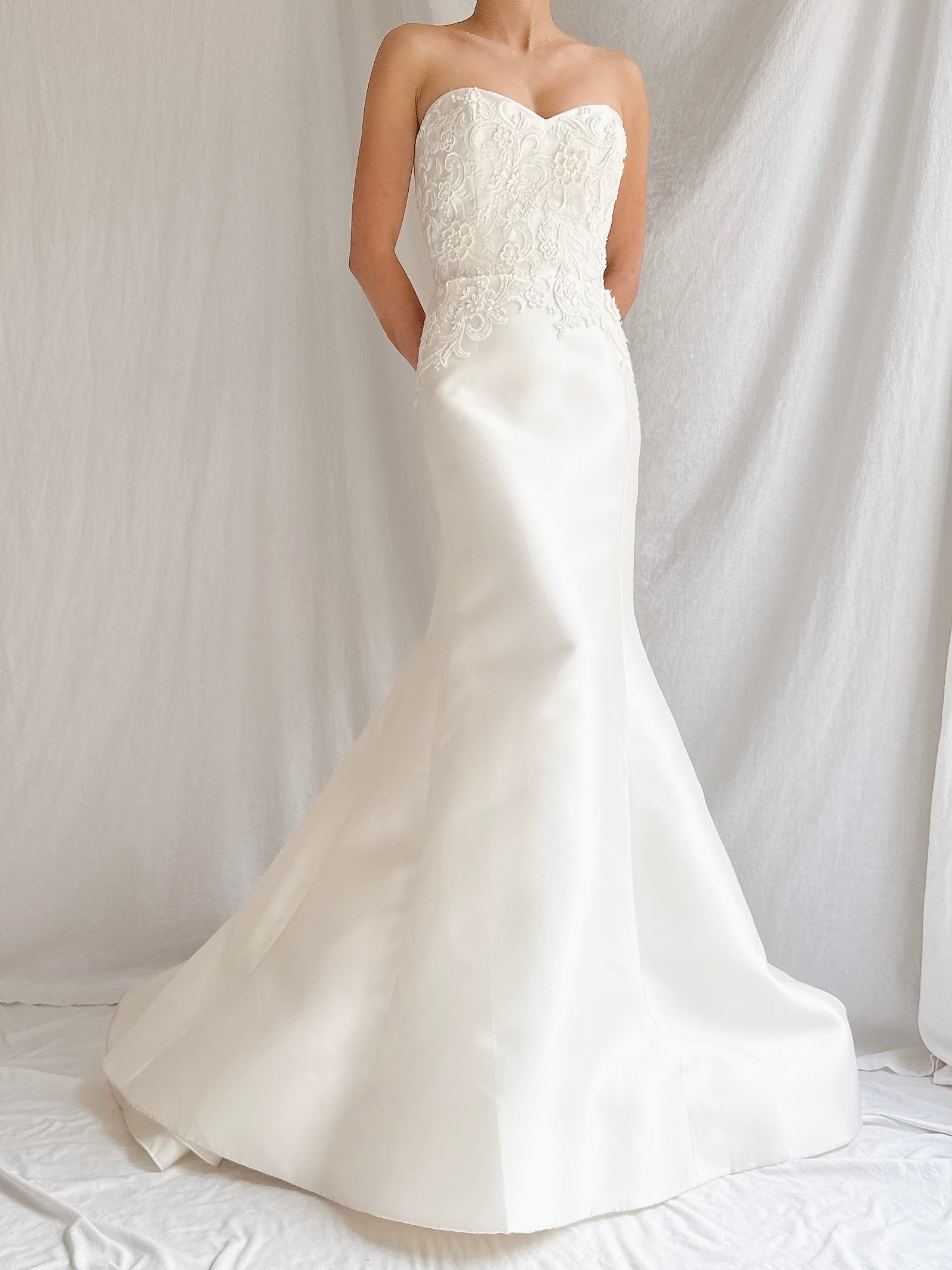 Liancarlo Couture Silk Mikado Strapless Dress - S/6