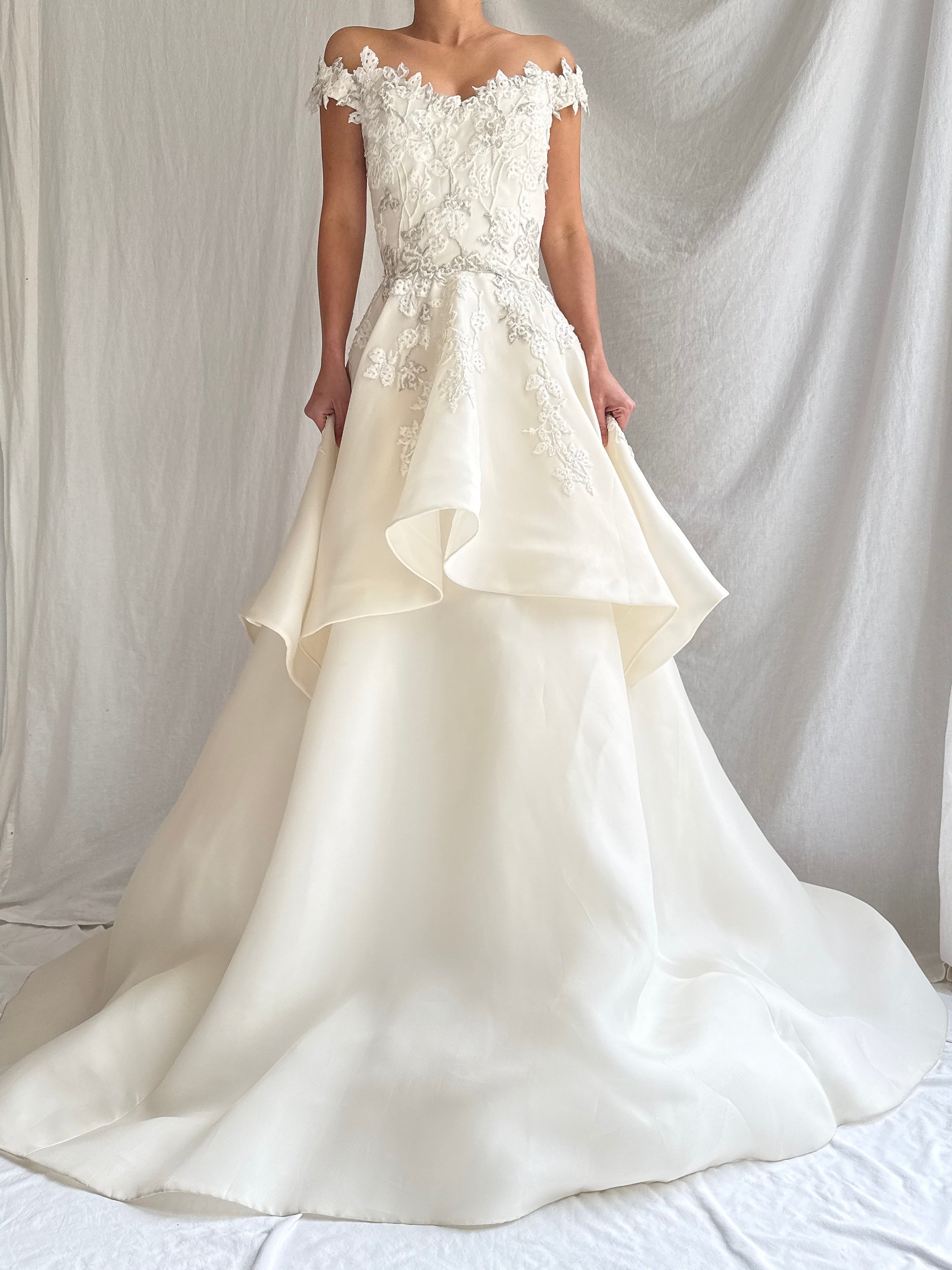 Liancarlo Couture Silk Organza Layered Gown - S/6