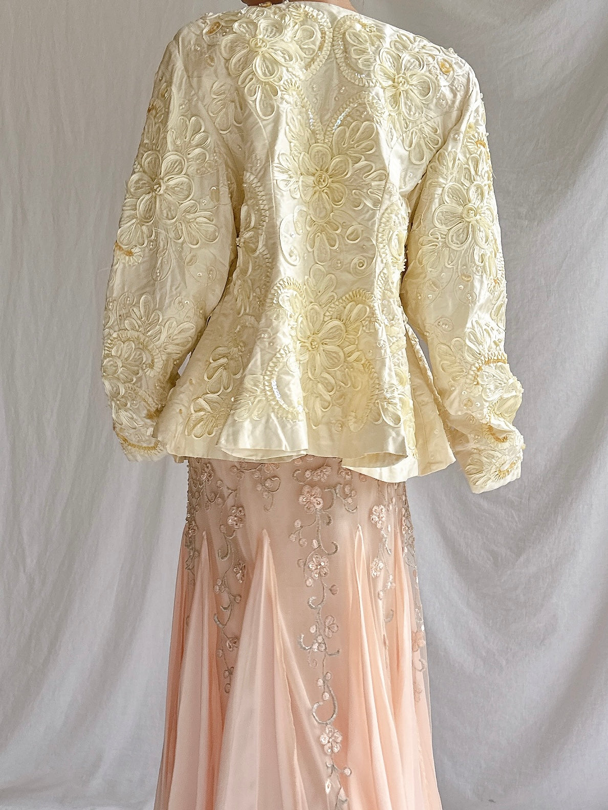 Vintage Holland Silk Embroidered Top - M