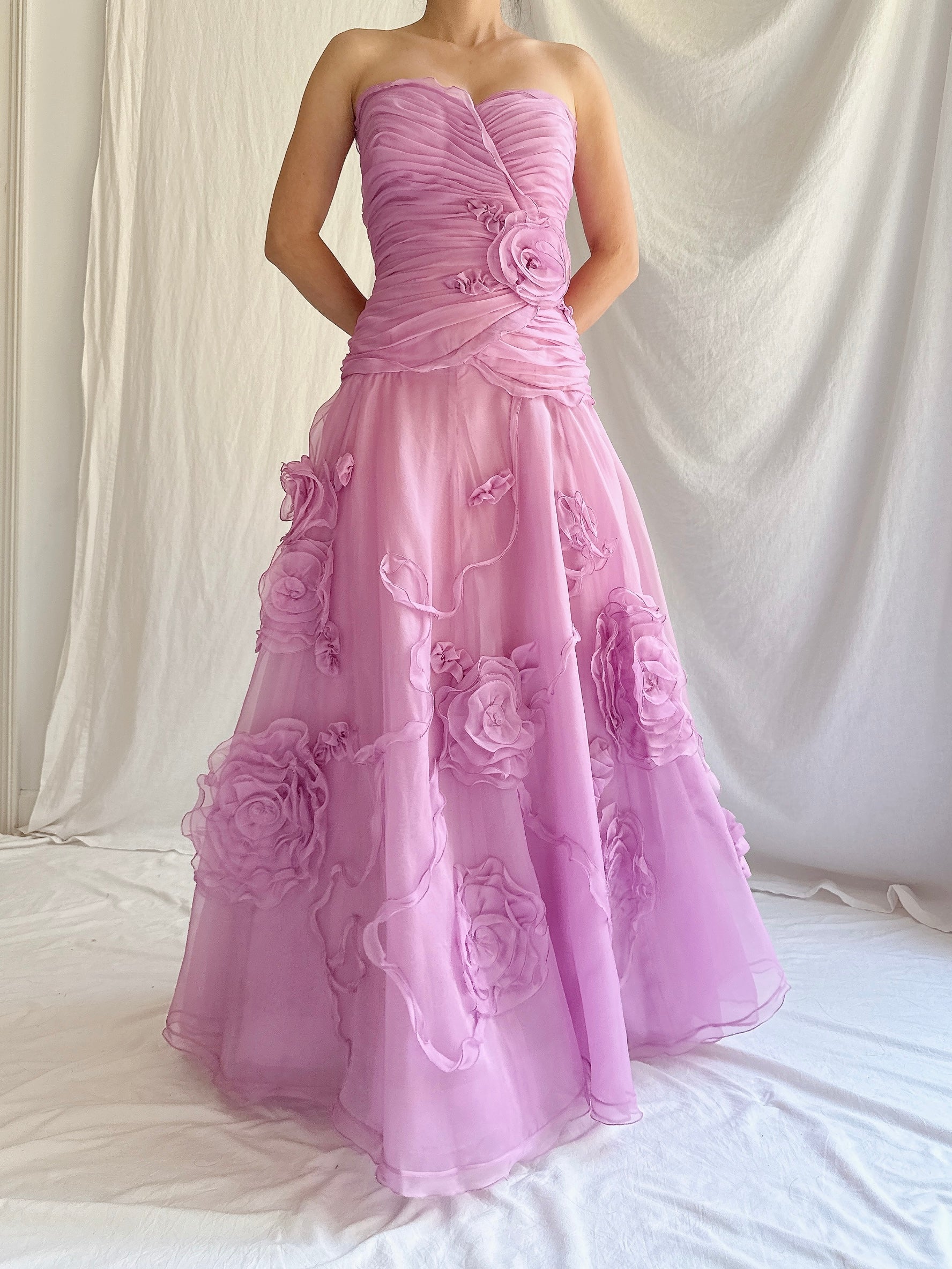 1990s Bellville Sassoon Silk Organza Dress - M/UK 12/14