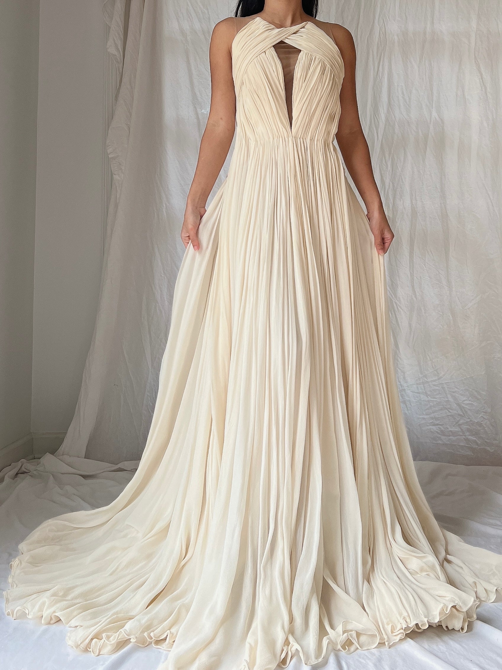 Maria Lucia Hohan Silk Draped Gown - S/M