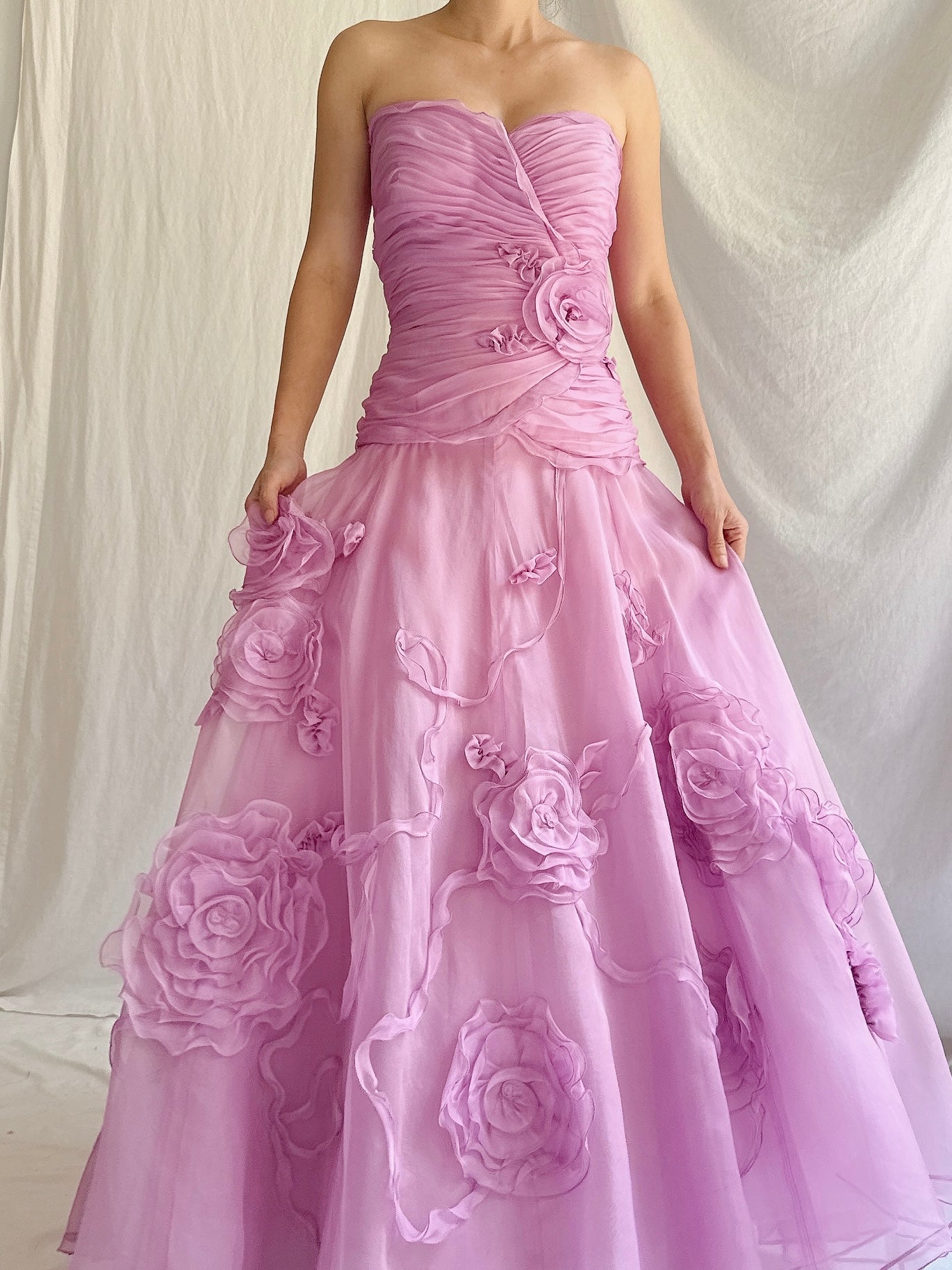 1990s Bellville Sassoon Silk Organza Dress - M/UK 12/14