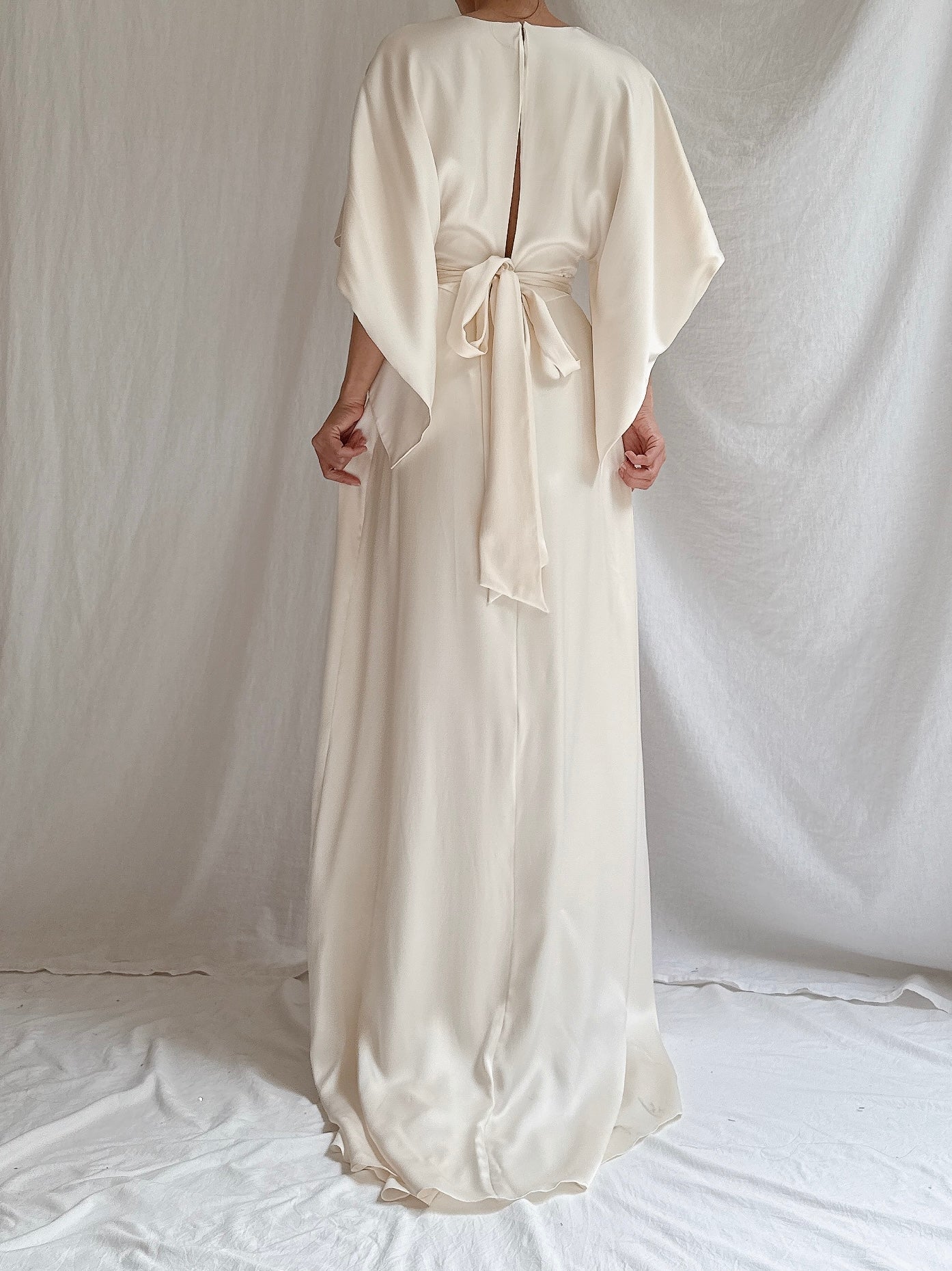 Temperley London Silk Kimono Sleeves Gown - S UK 8