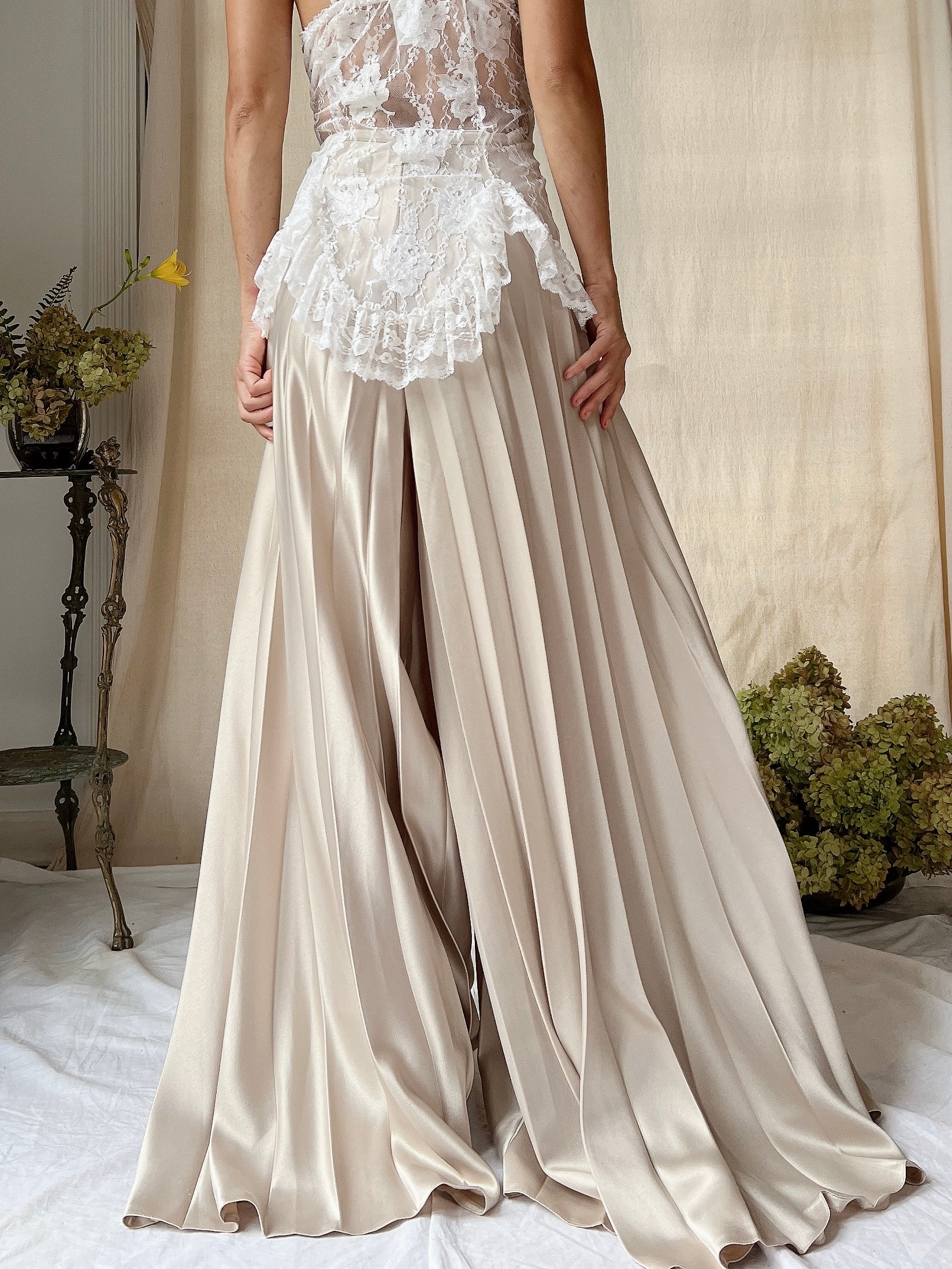 Vintage Sheer Lace Top - S/M