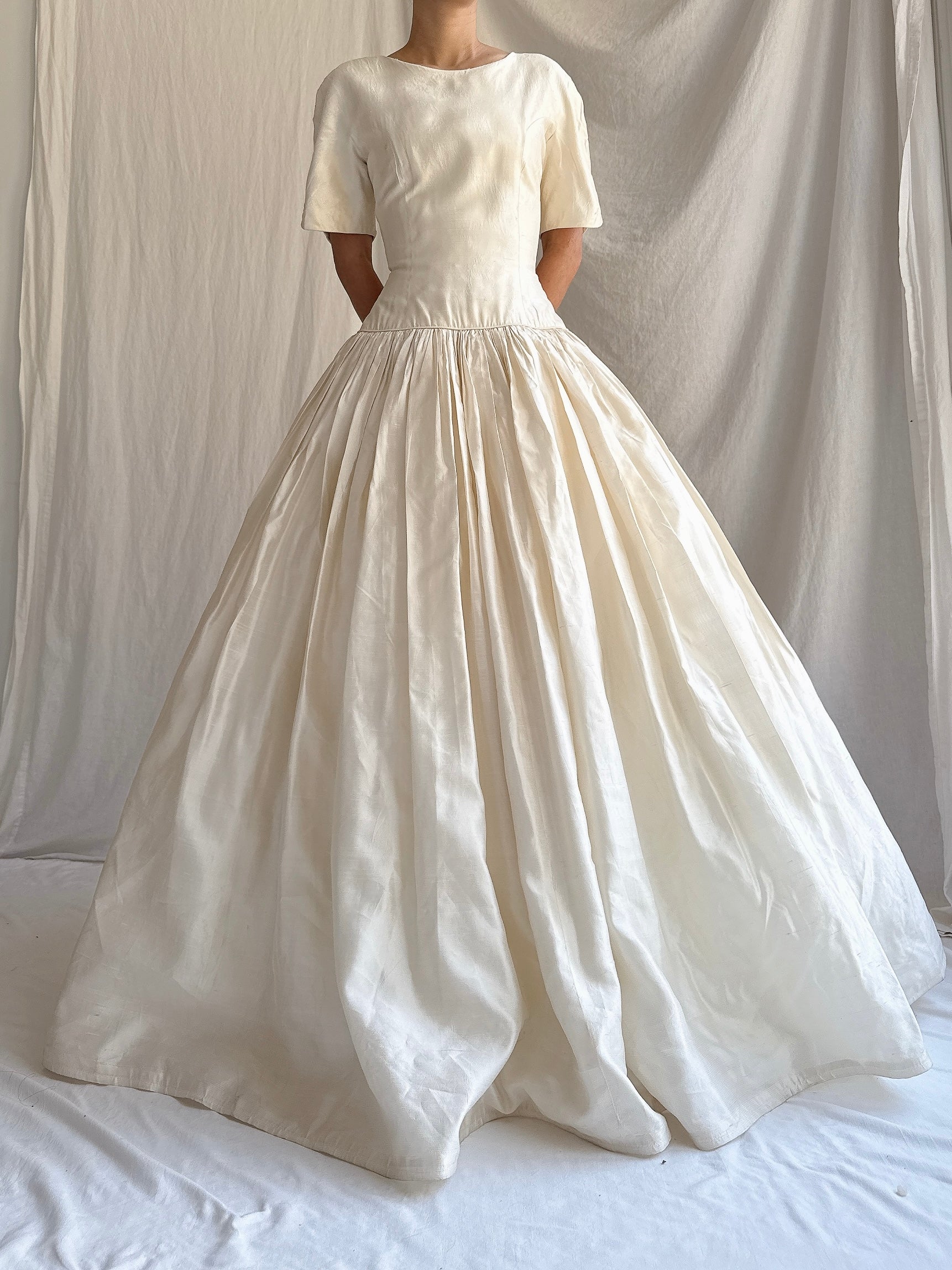 Vintage Lazaro Silk Gown -  S/4/6