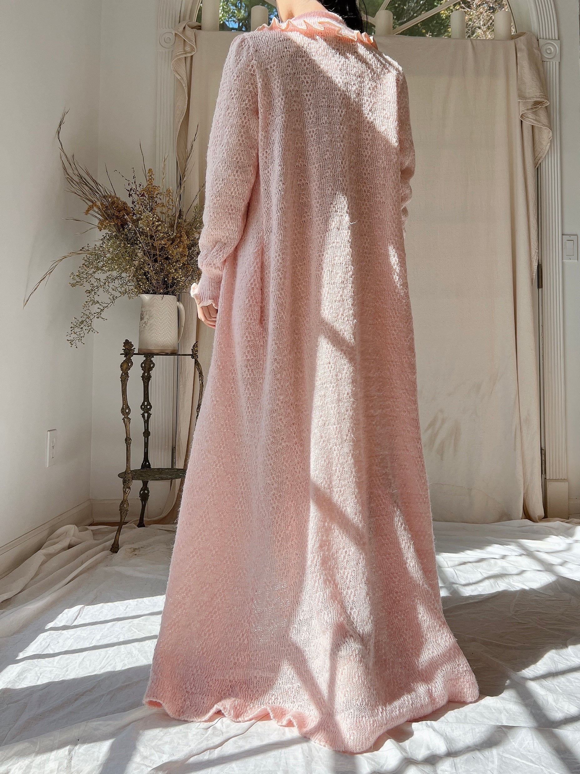 Vintage Christian Dior Mohair Knit Duster - M