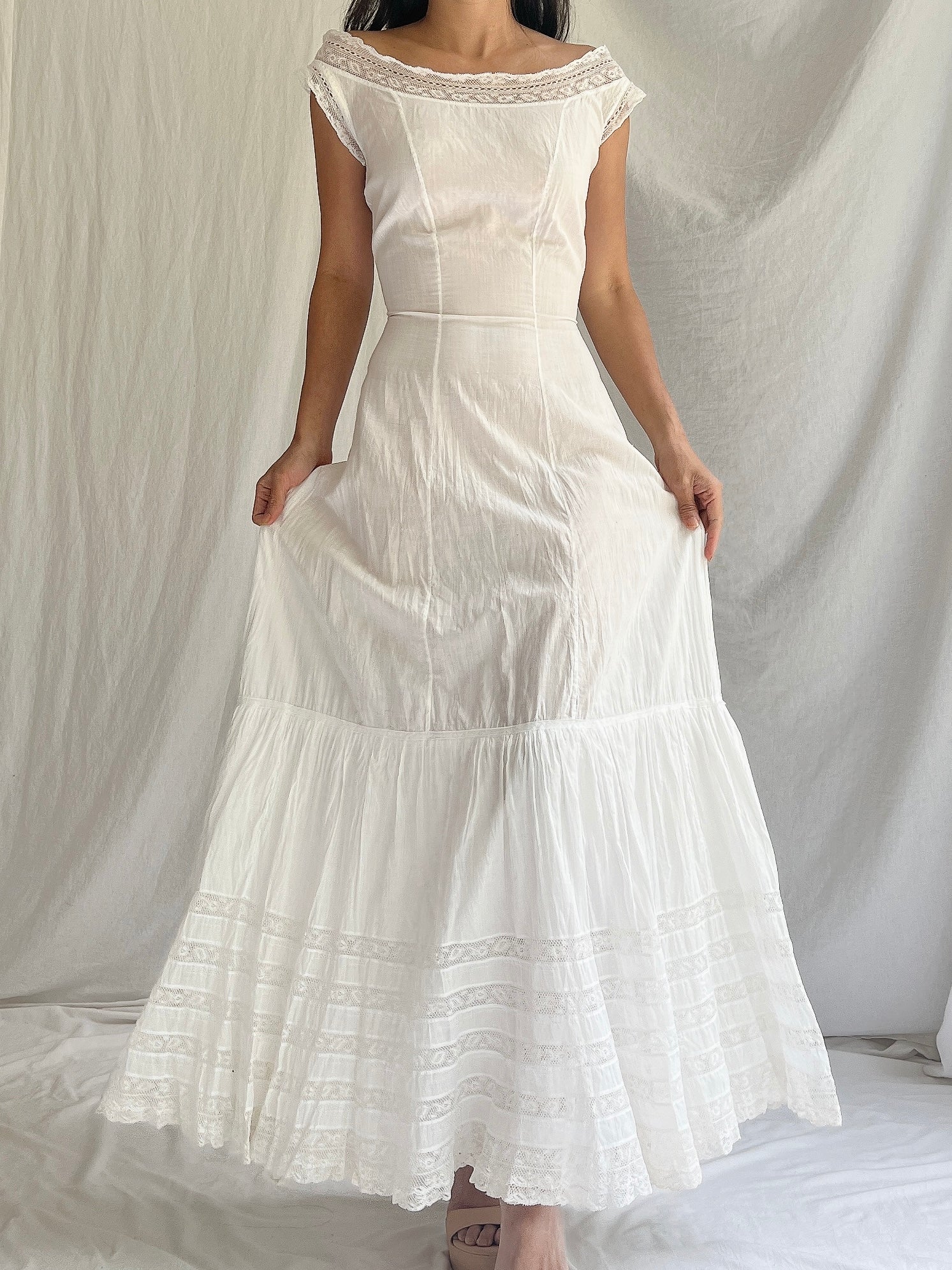 Antique Cotton Chemise - XS
