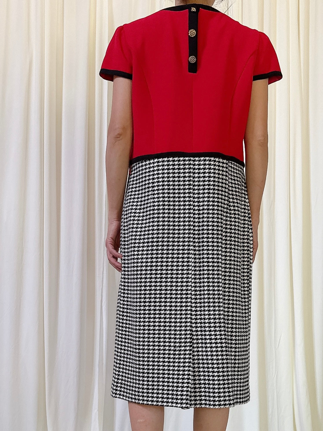 Vintage Alliage Red Jacket and Skirt 2 Piece Set - Size FR38