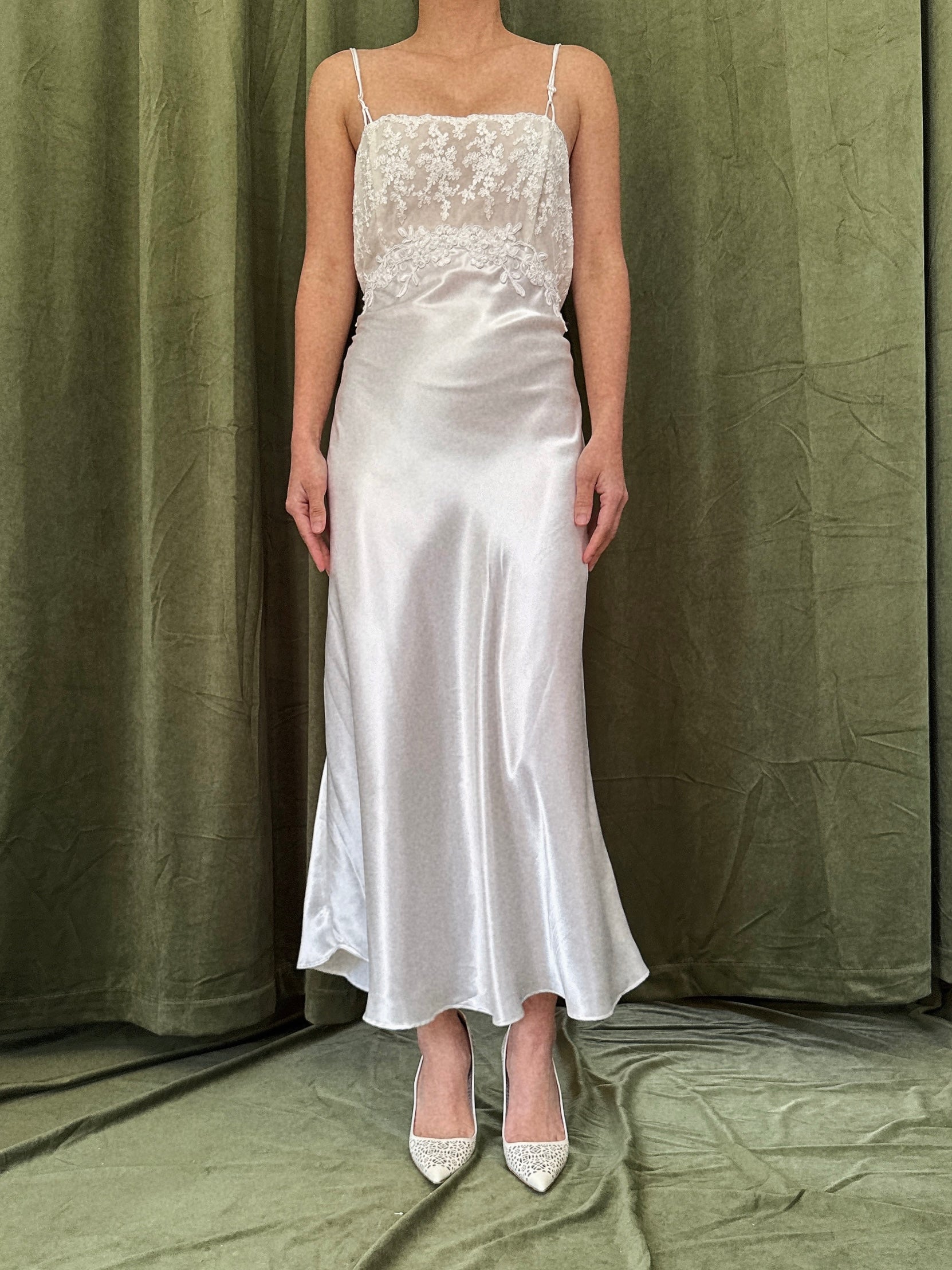 Vintage Satin Slip Dress - M