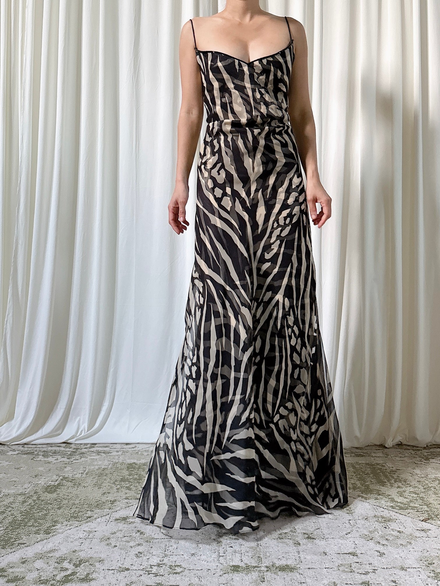 Vintage After Six Animal Print Dress - US 14