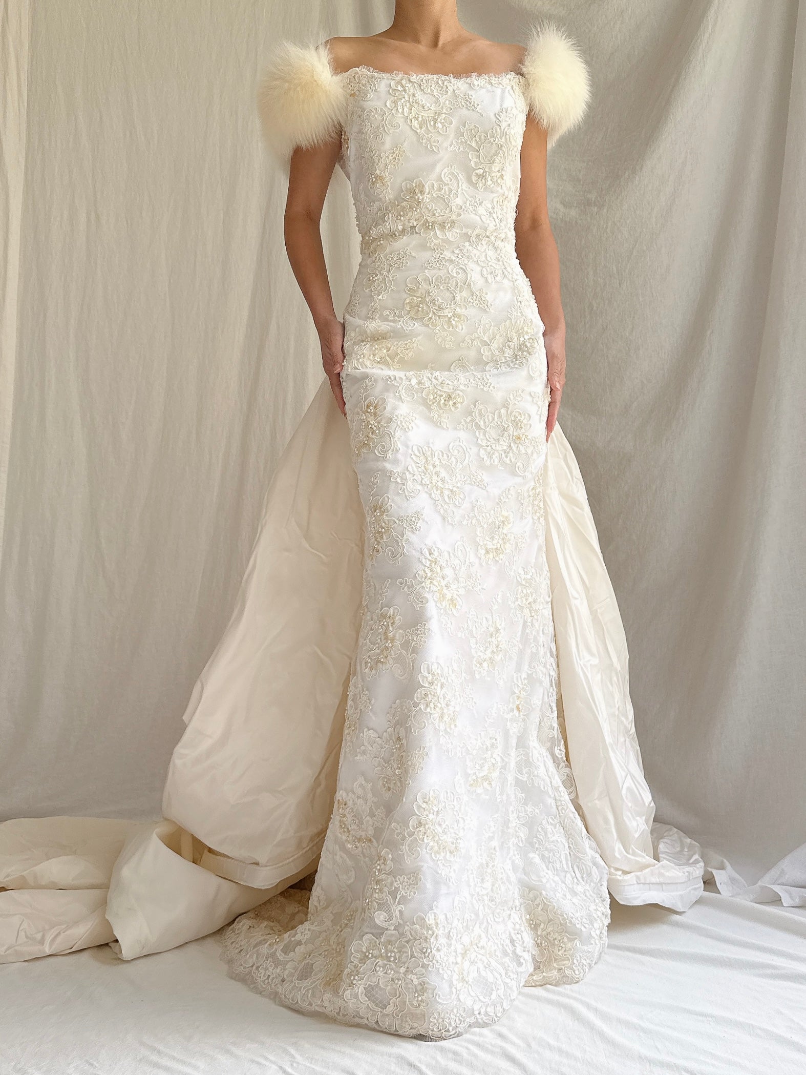 Vintage Carmela Sutera Couture Lace 2-Piece Set - M