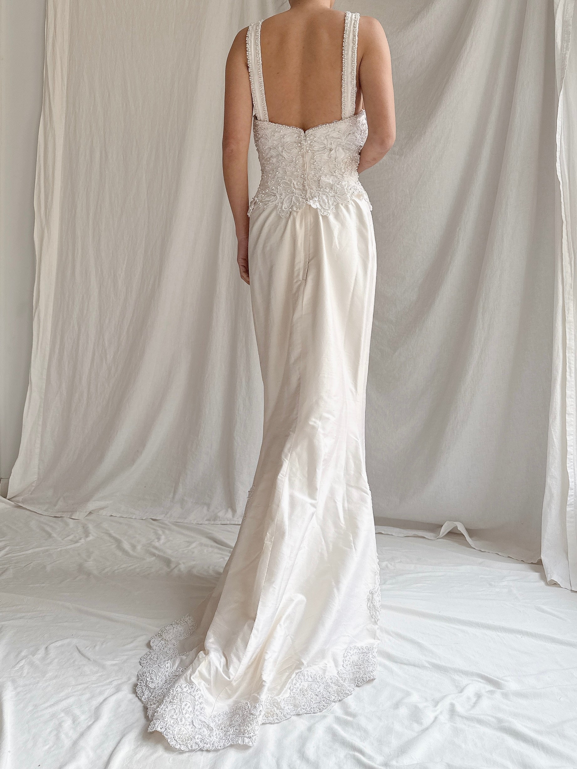 1990s Christos Silk 2-Piece Shift Dress - S