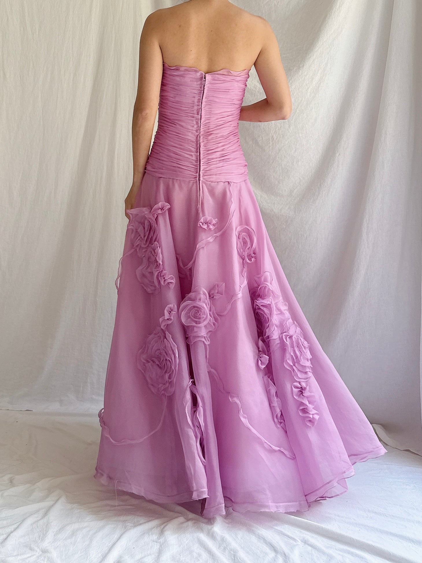 1990s Bellville Sassoon Silk Organza Dress - M/UK 12/14