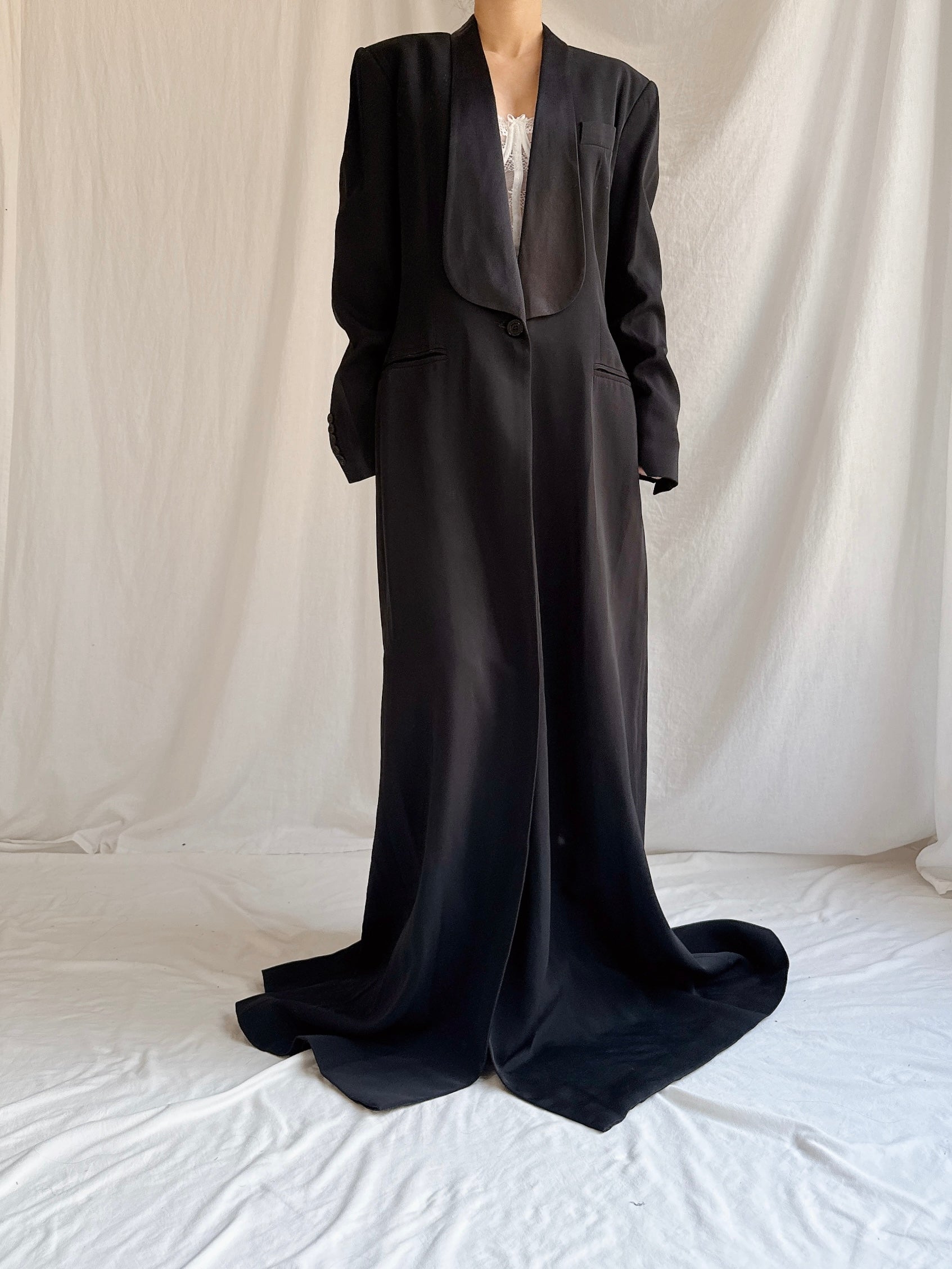 Vintage Jasper Long Tuxedo Coat - M