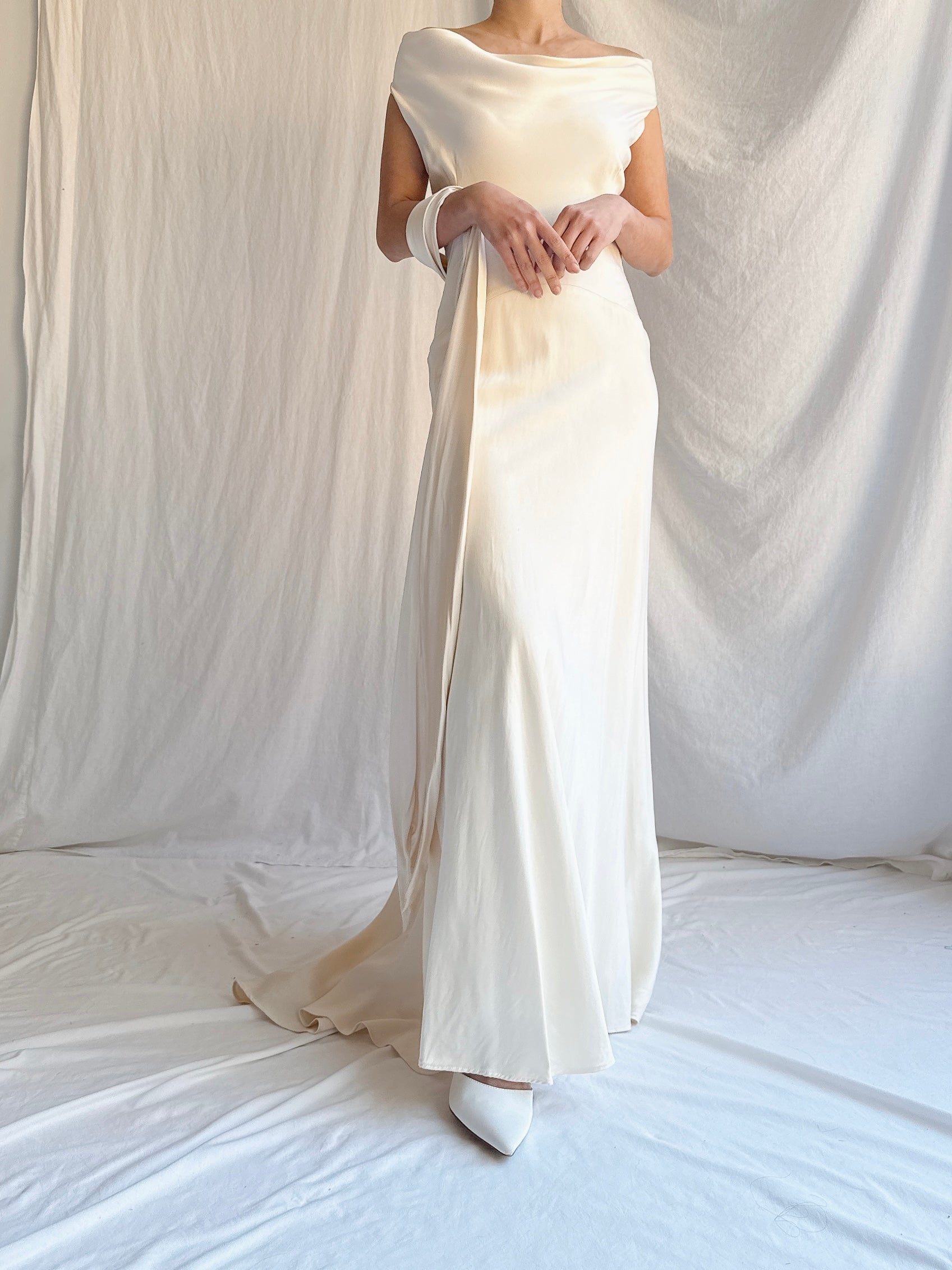 Vintage Silk Slip Dress - S