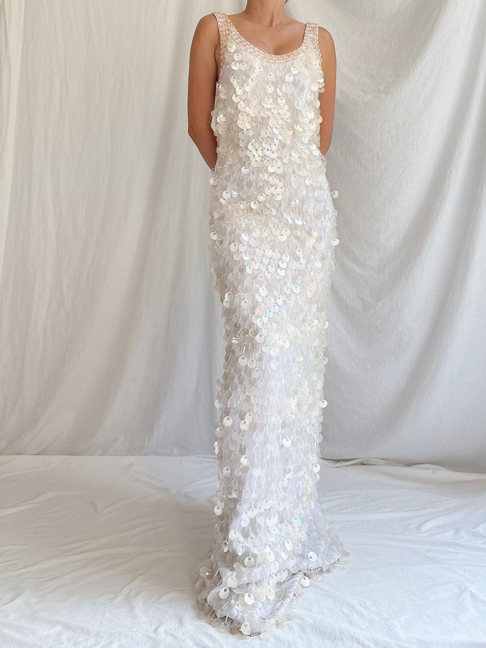 Vintage Paillette Gown - S