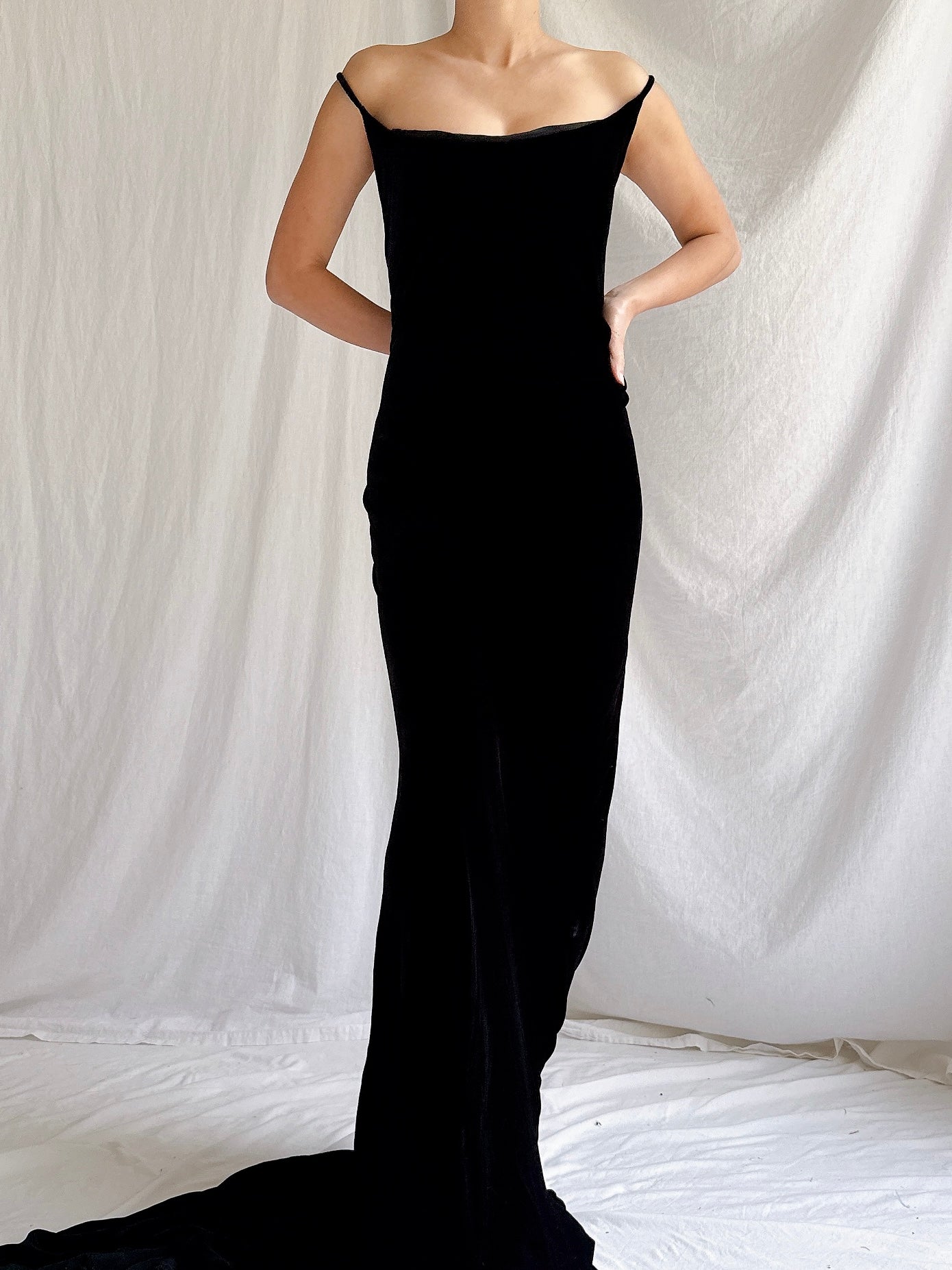 Vintage Helen David UK Silk Gown - M