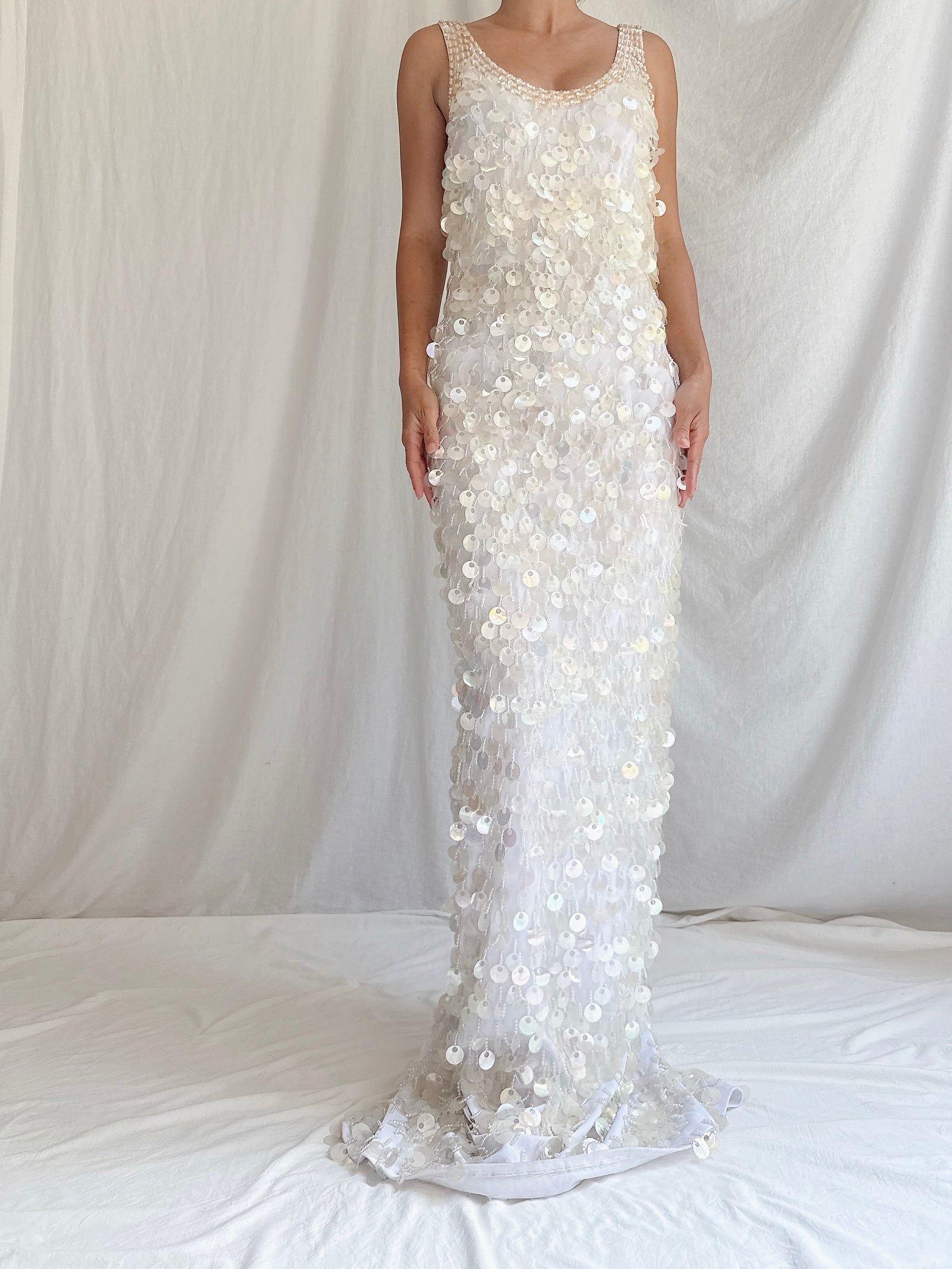 Vintage Paillette Gown - S