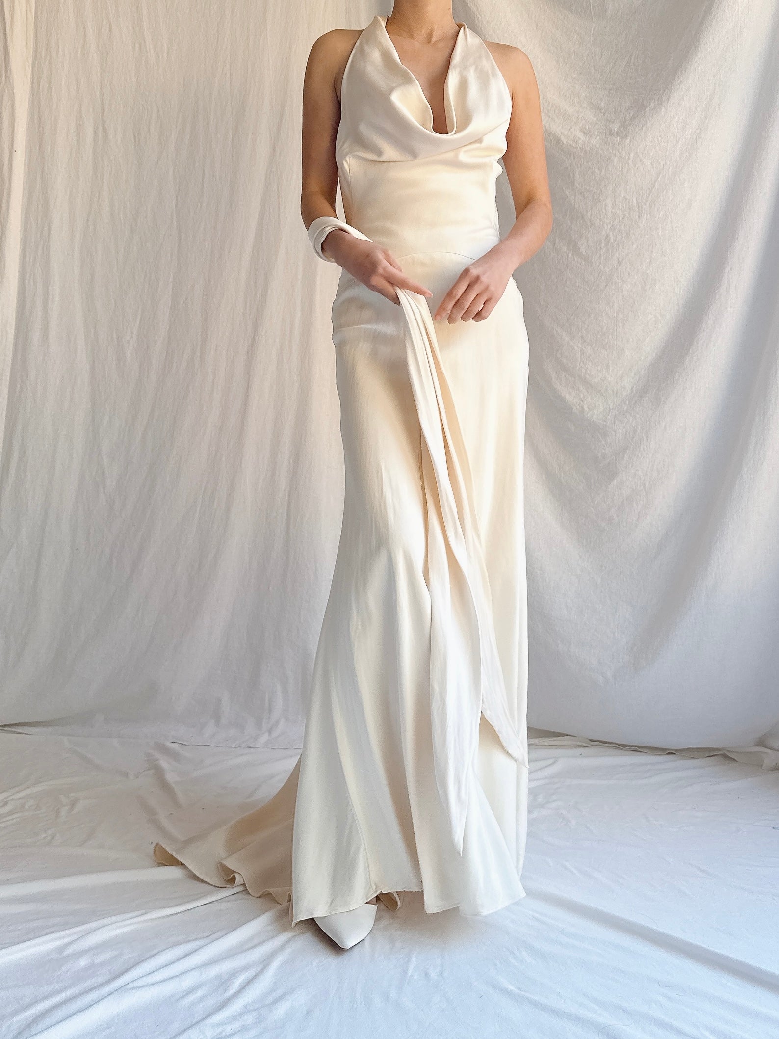Vintage Silk Slip Dress - S
