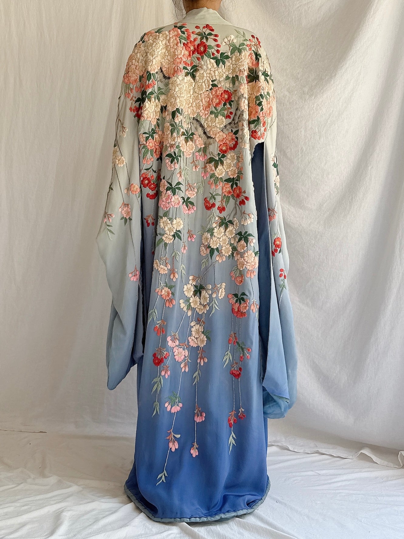 Antique Ombre Cherry Blossom Kimono - OSFM