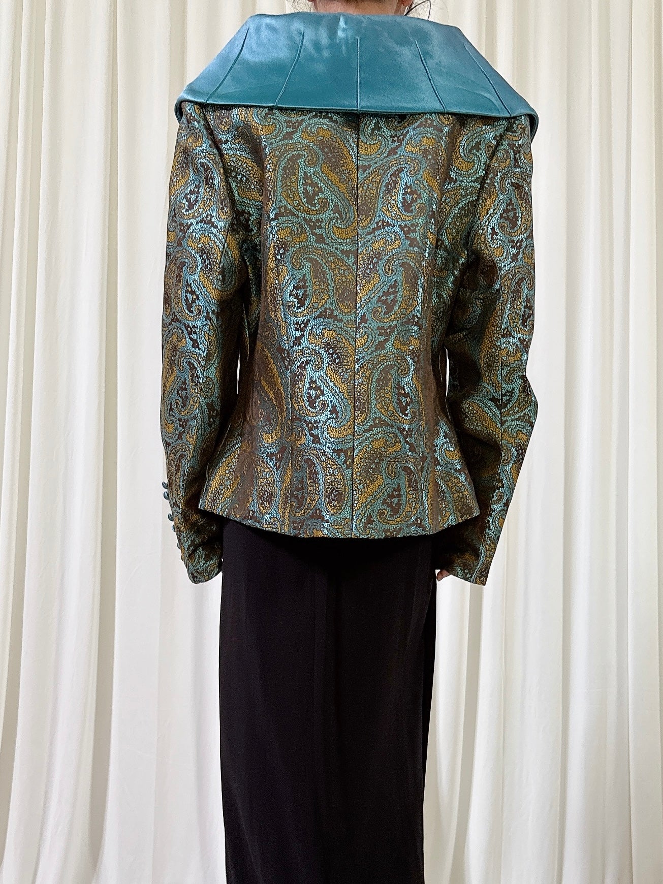 Vintage Equateur Teal Jacket - Size 44