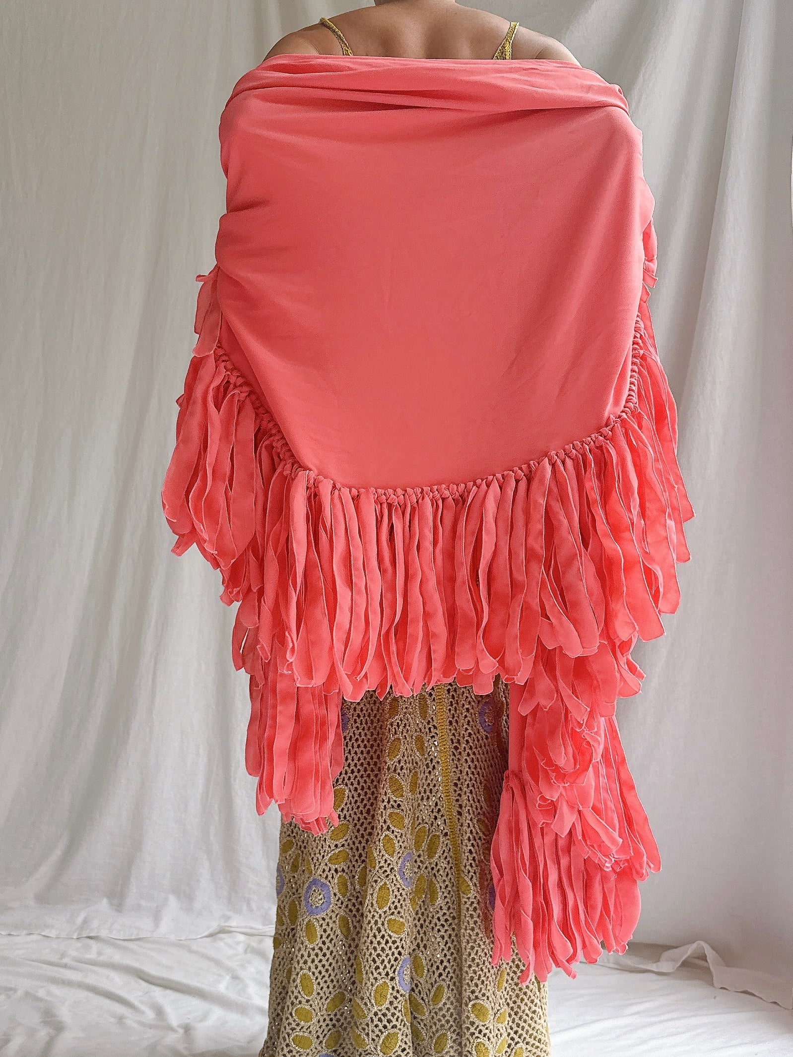 Vintage Chiffon Wrap - OSFM