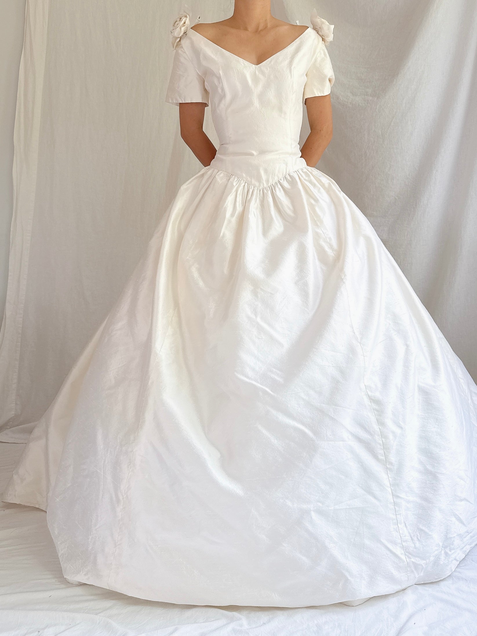 Vintage Lazaro Silk Gown - S