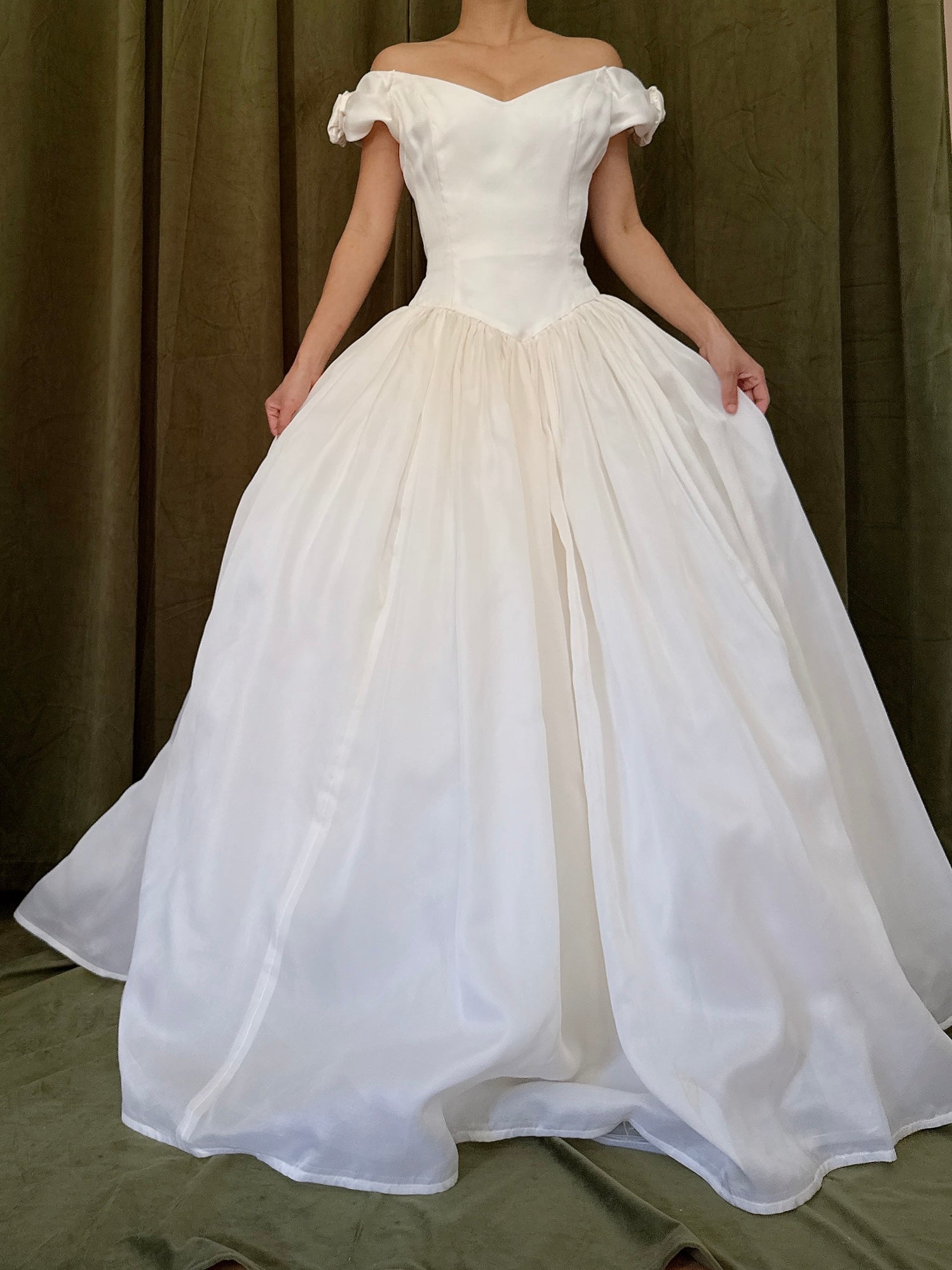 Vintage Lazaro Silk Organza Gown - M/6/8