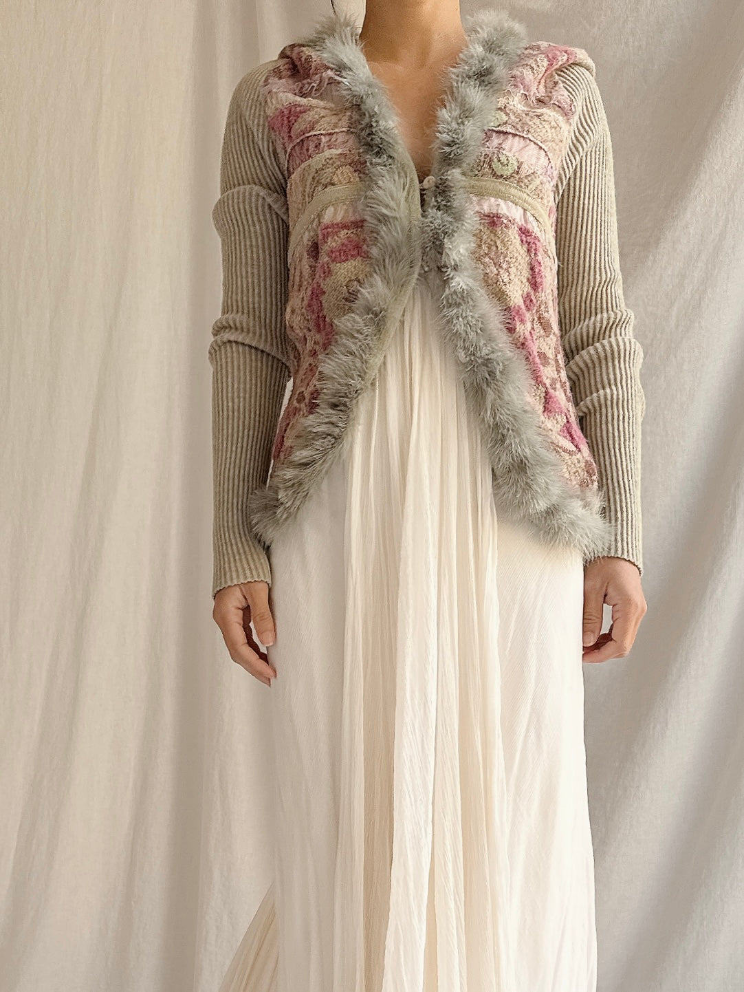Vintage Tricot Chic Italian Knit Cardigan - S