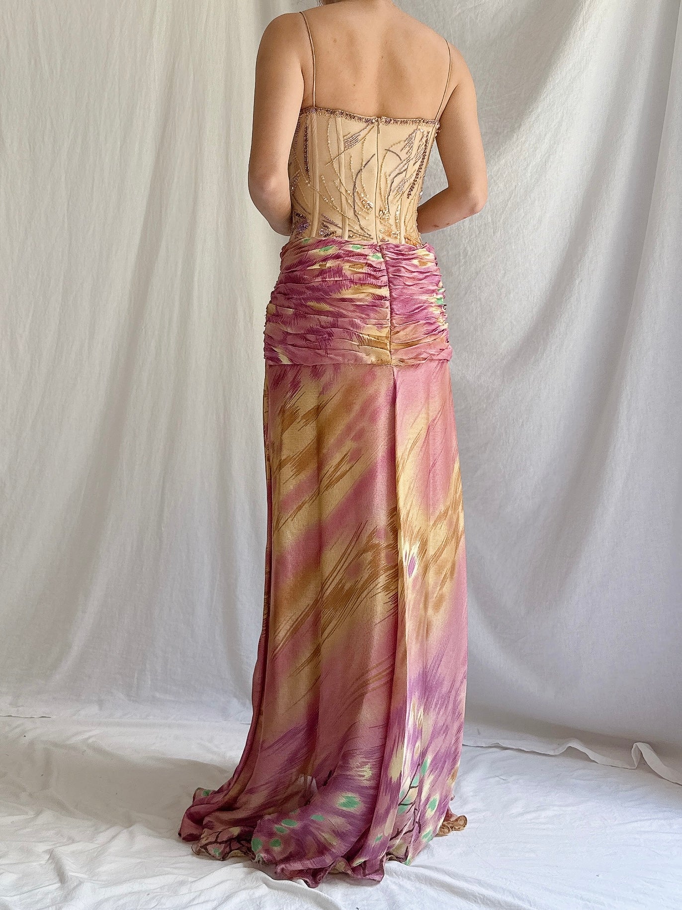 Vintage Abstract Bustier Dress - S/M 6