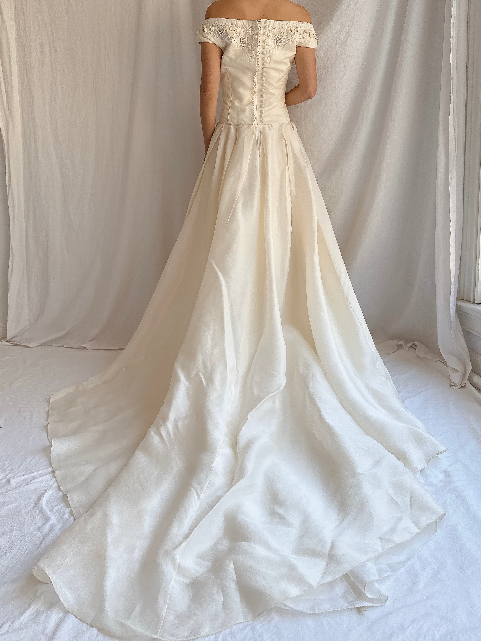 1990s Ritva Westenius Silk Gown - S/4 UK 10
