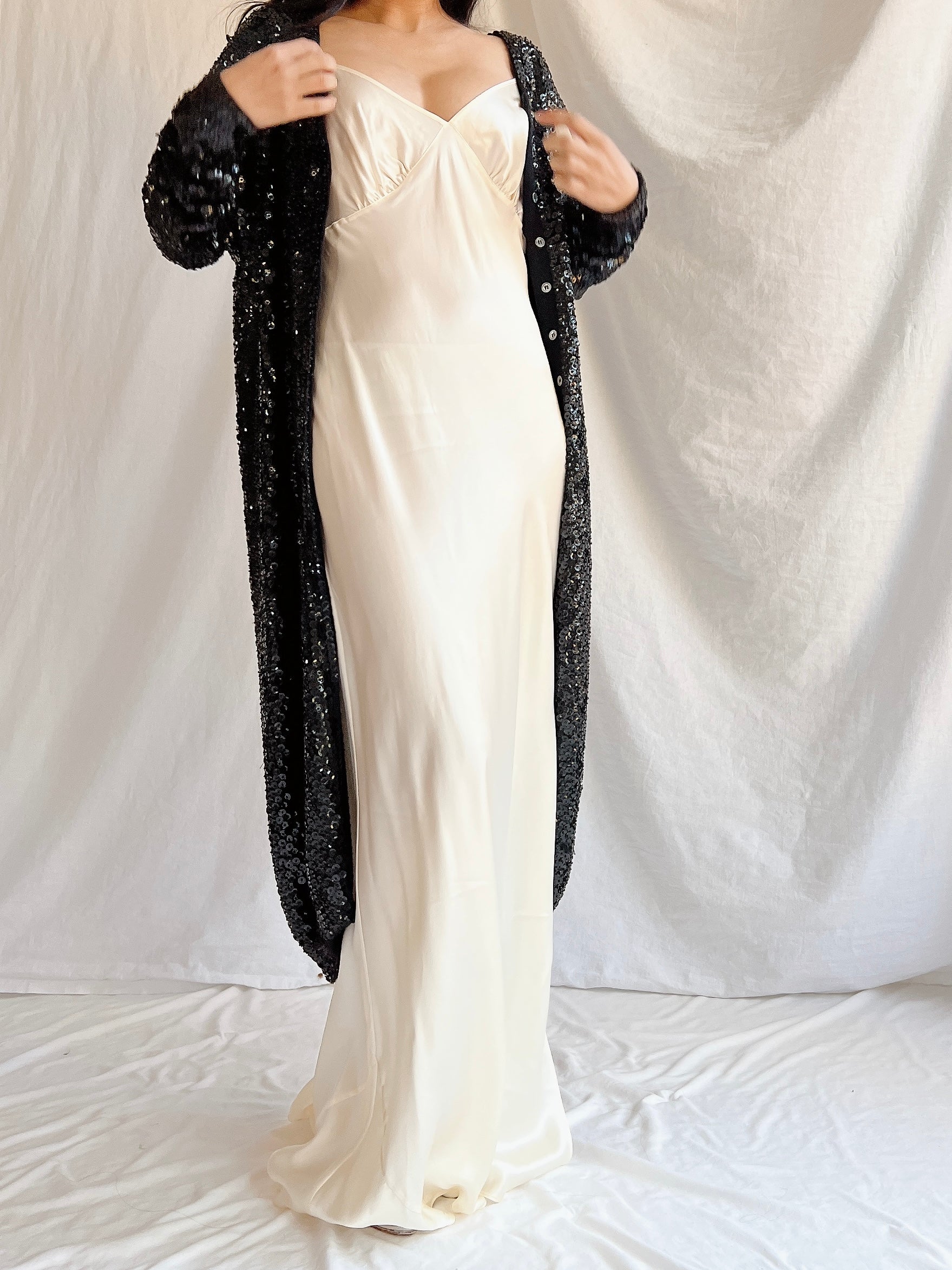 Vintage Norma Kamala Wool Sequins - M