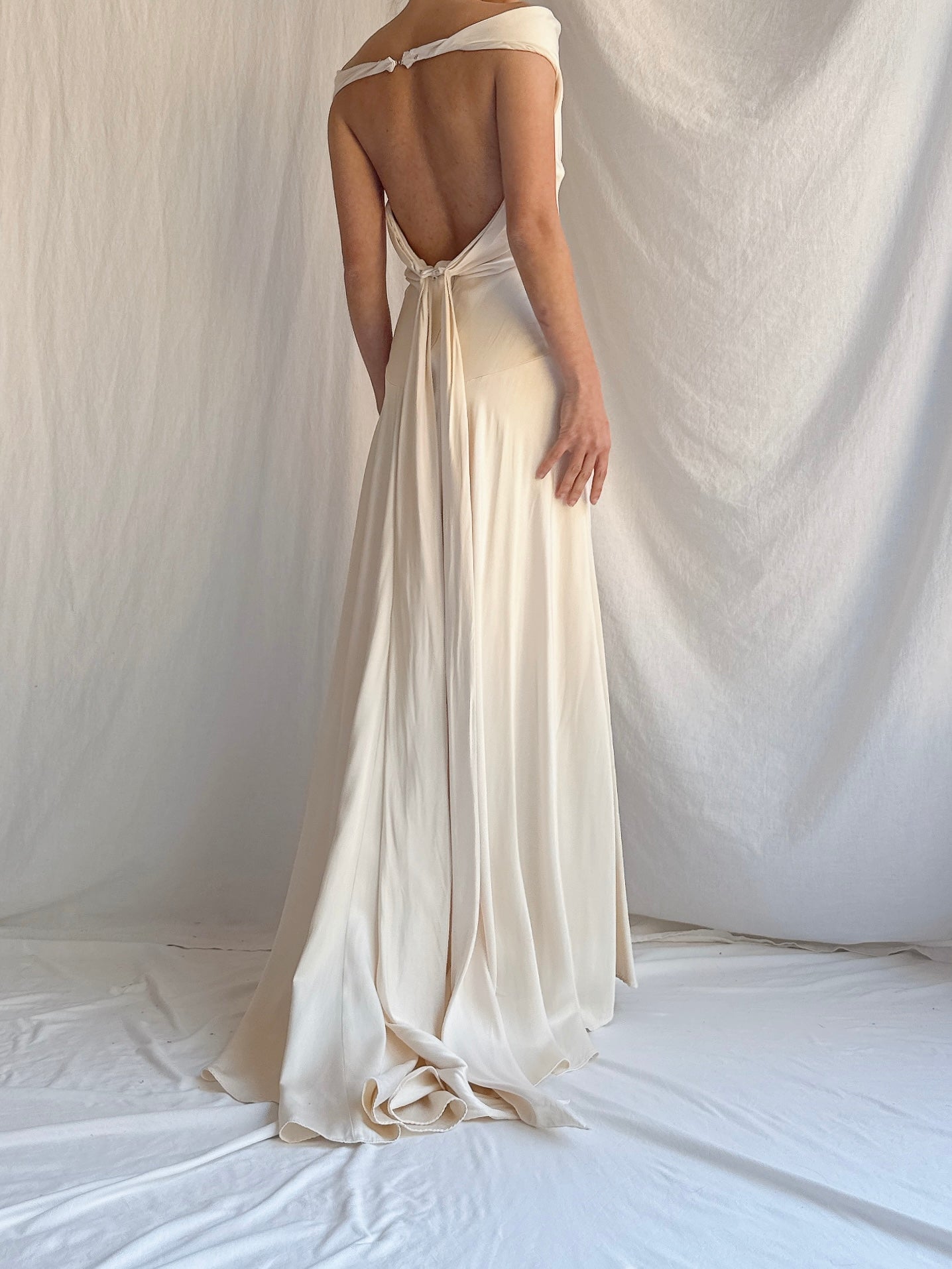 Vintage Silk Slip Dress - S