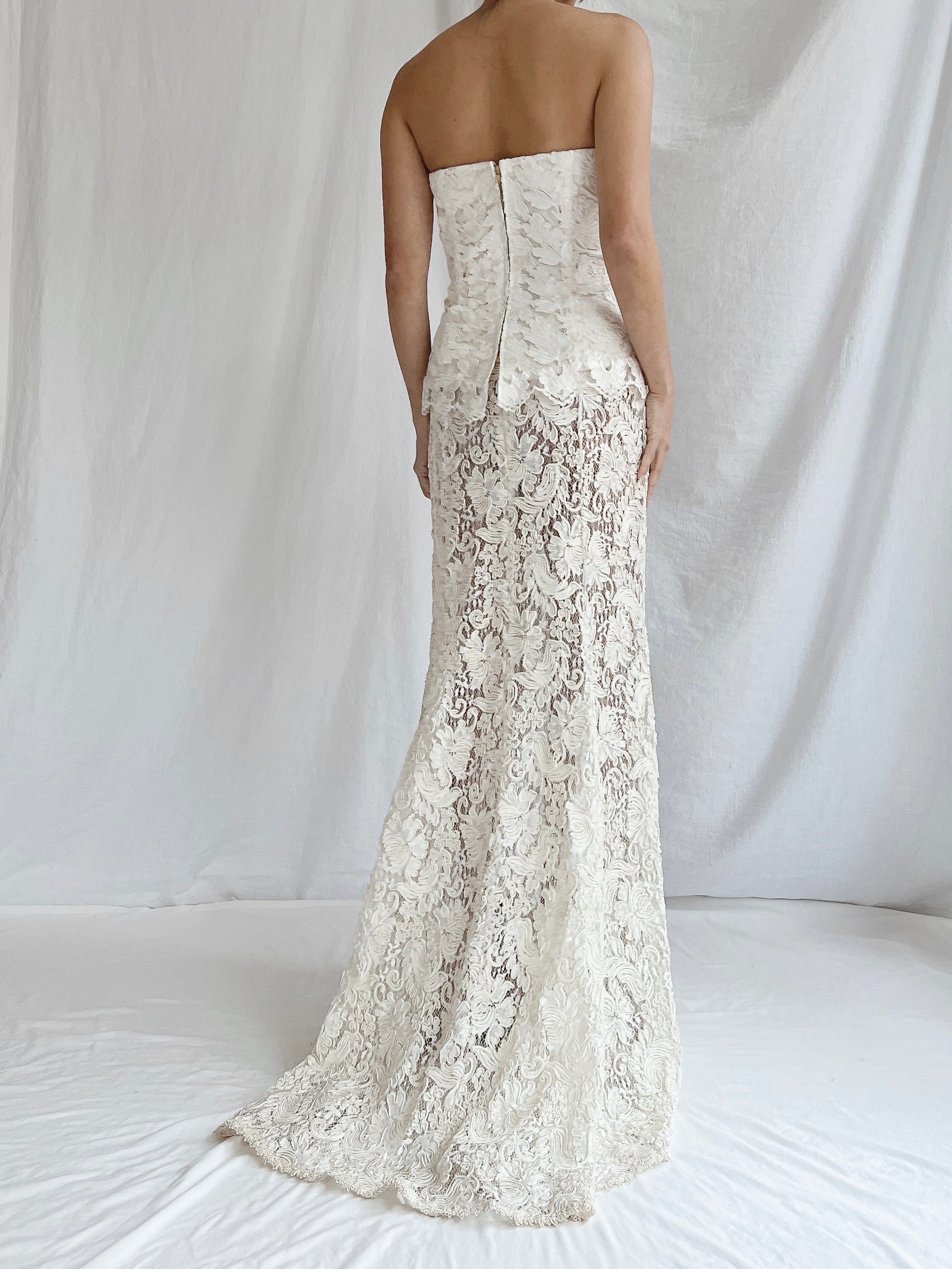 Vintage Lace Bustier & Skirt - S/3