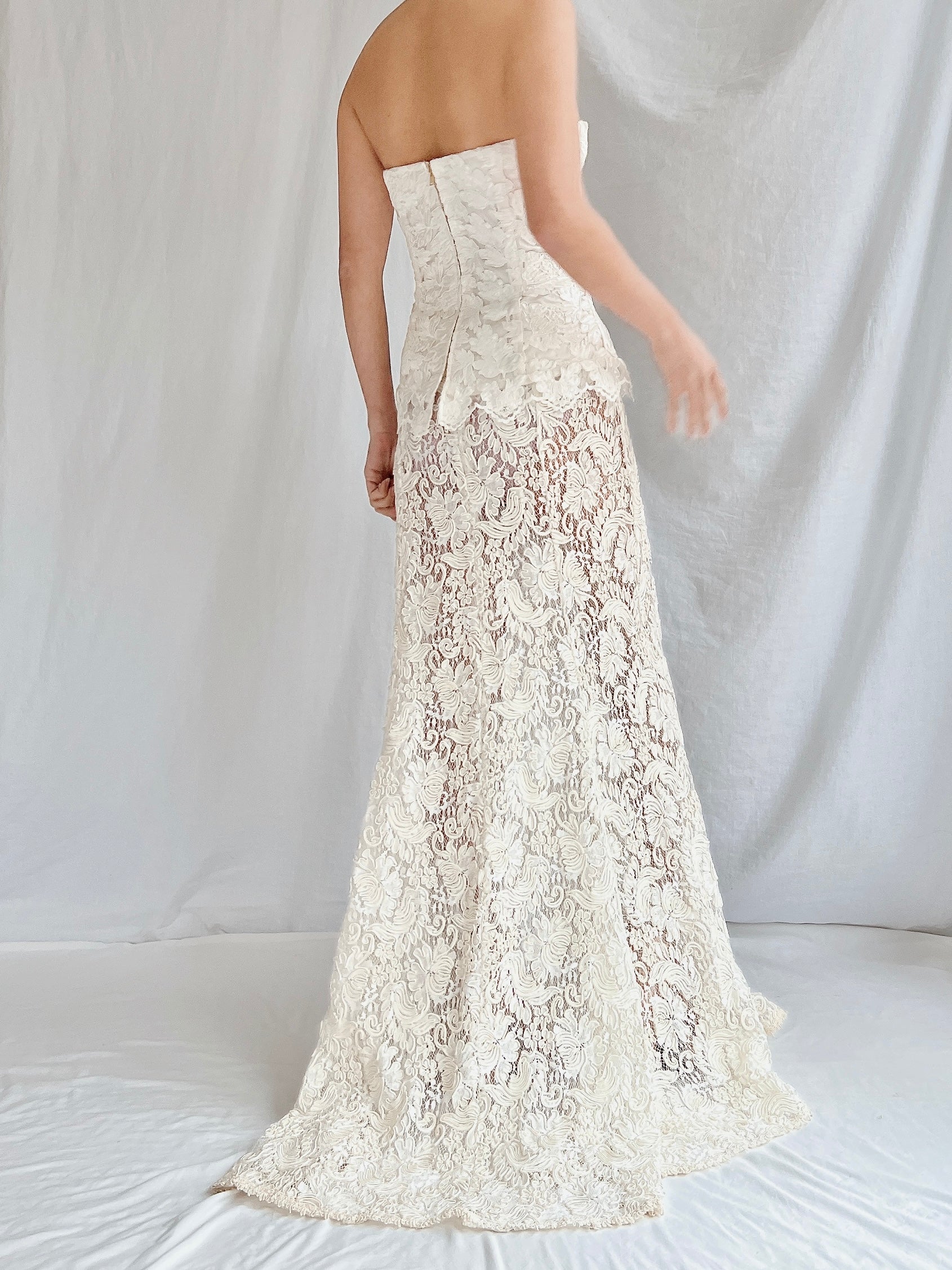 Vintage Lace Bustier & Skirt - S/3