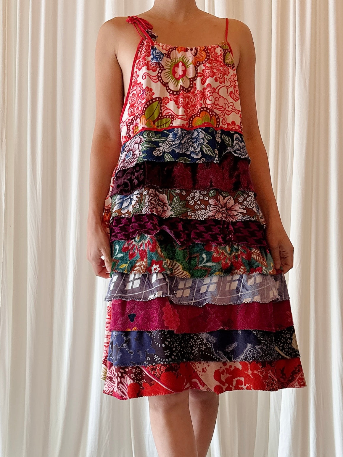 Vintage Antoine Velvet Tired Dress - M