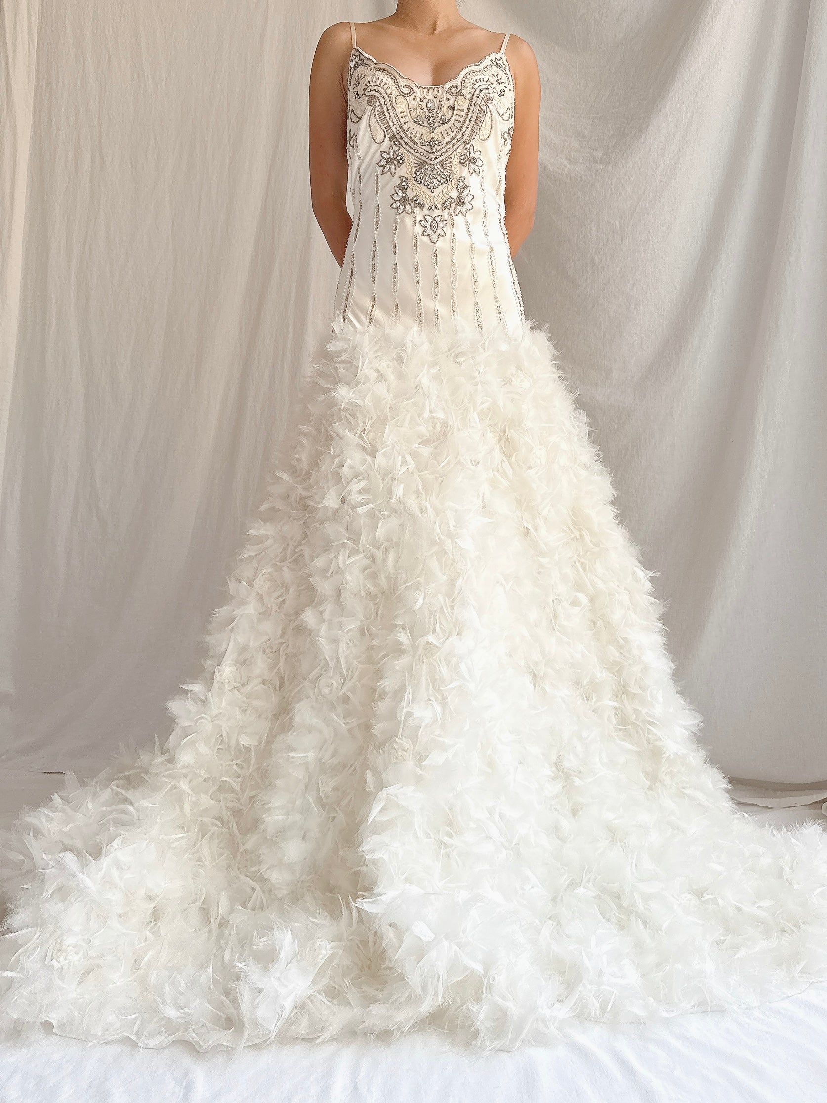 Vintage Sue Wong Ruffled Gown - M/8