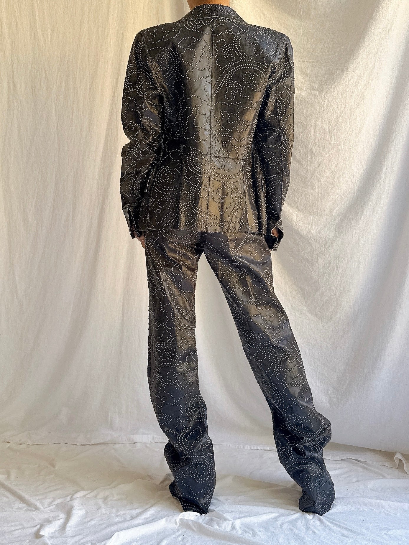 Vintage Estrella Spain Textured Leather Set - S/M/44/US 8