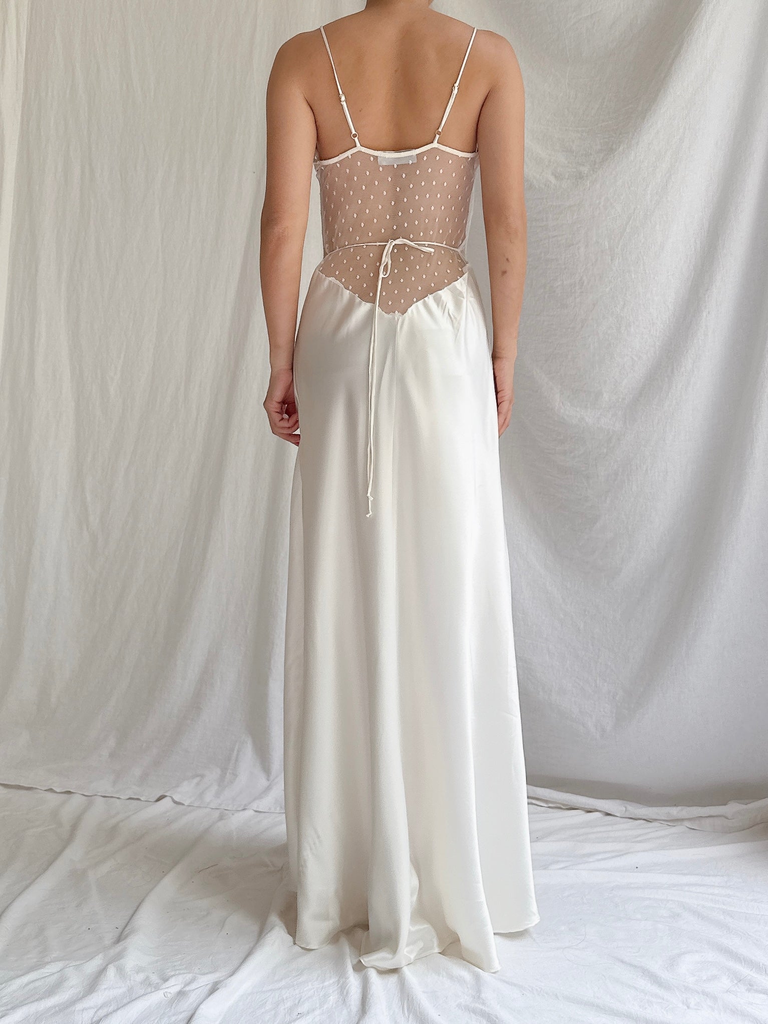 Vintage Satin Slip Dress - M