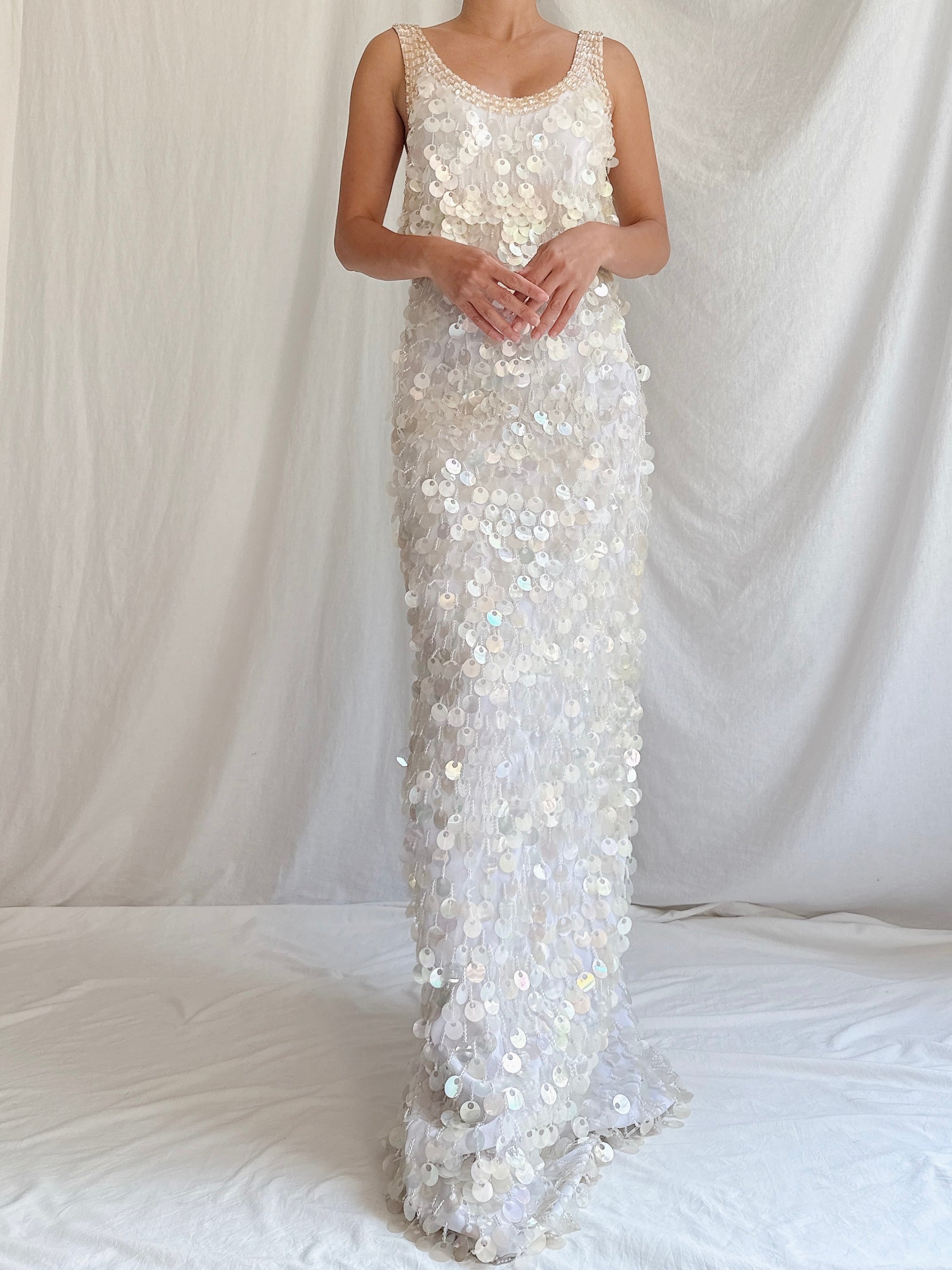 Vintage Paillette Gown - S