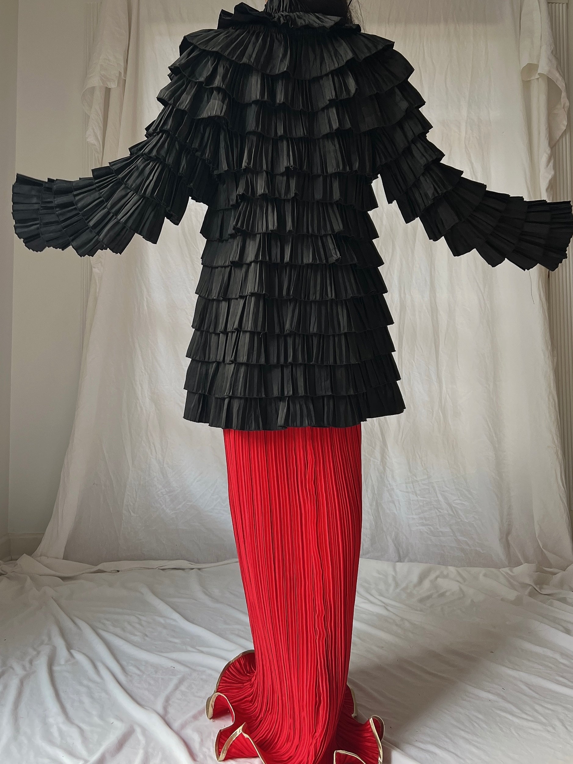 Vintage Ruffle Tiered Jacket - S-M