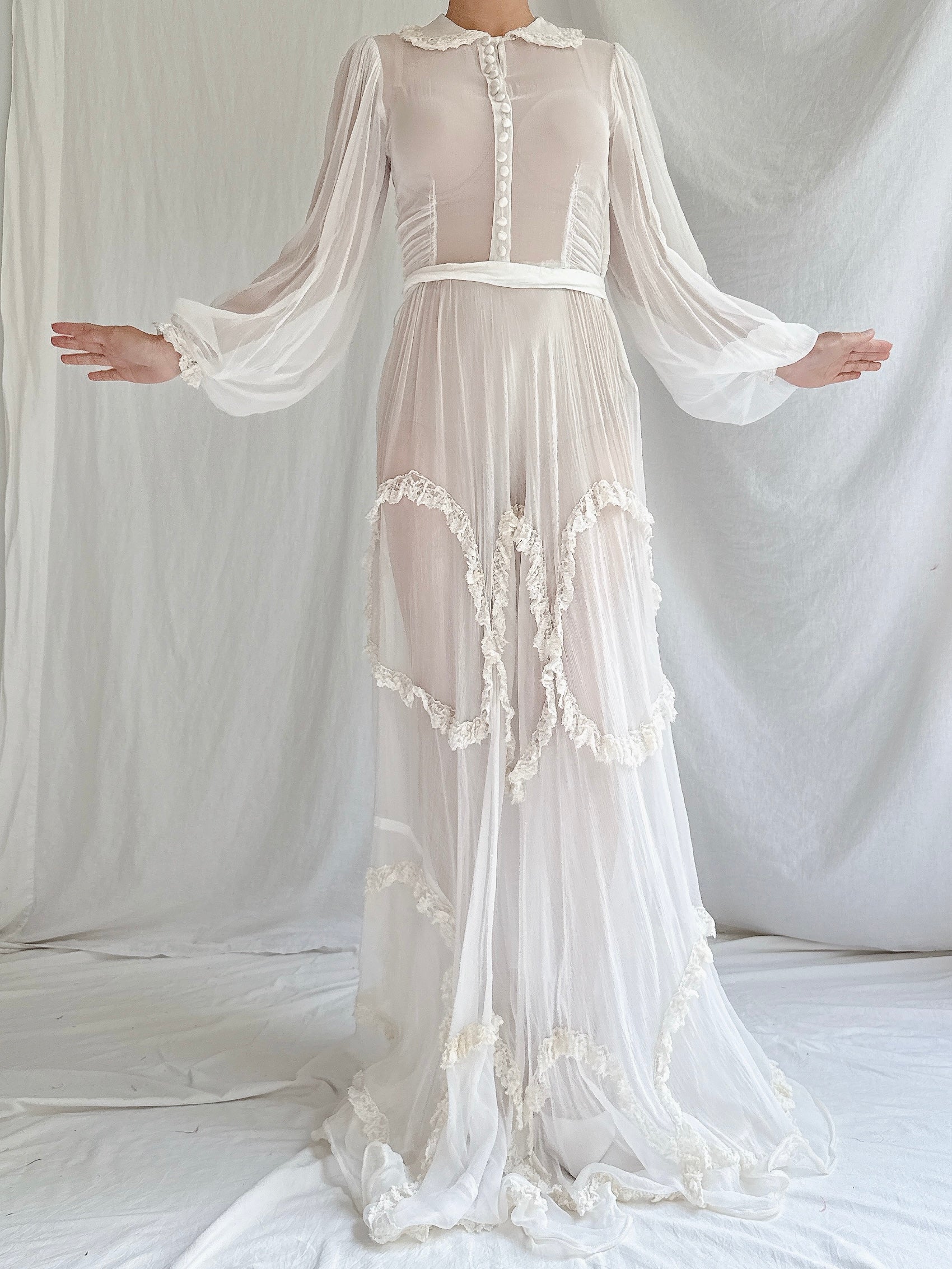 1930s Gauze Net Gown - XXS