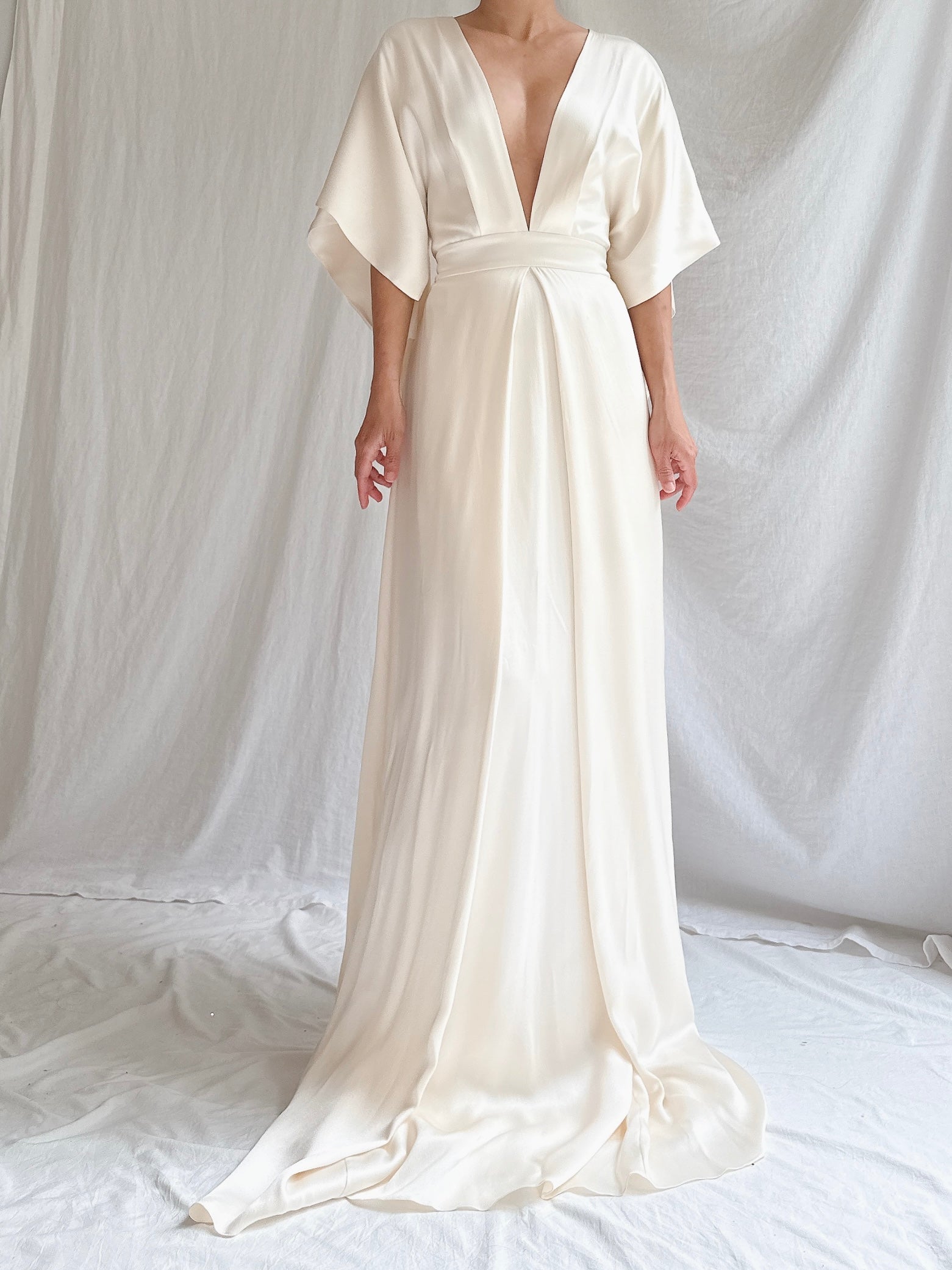 Temperley London Silk Kimono Sleeves Gown - S UK 8