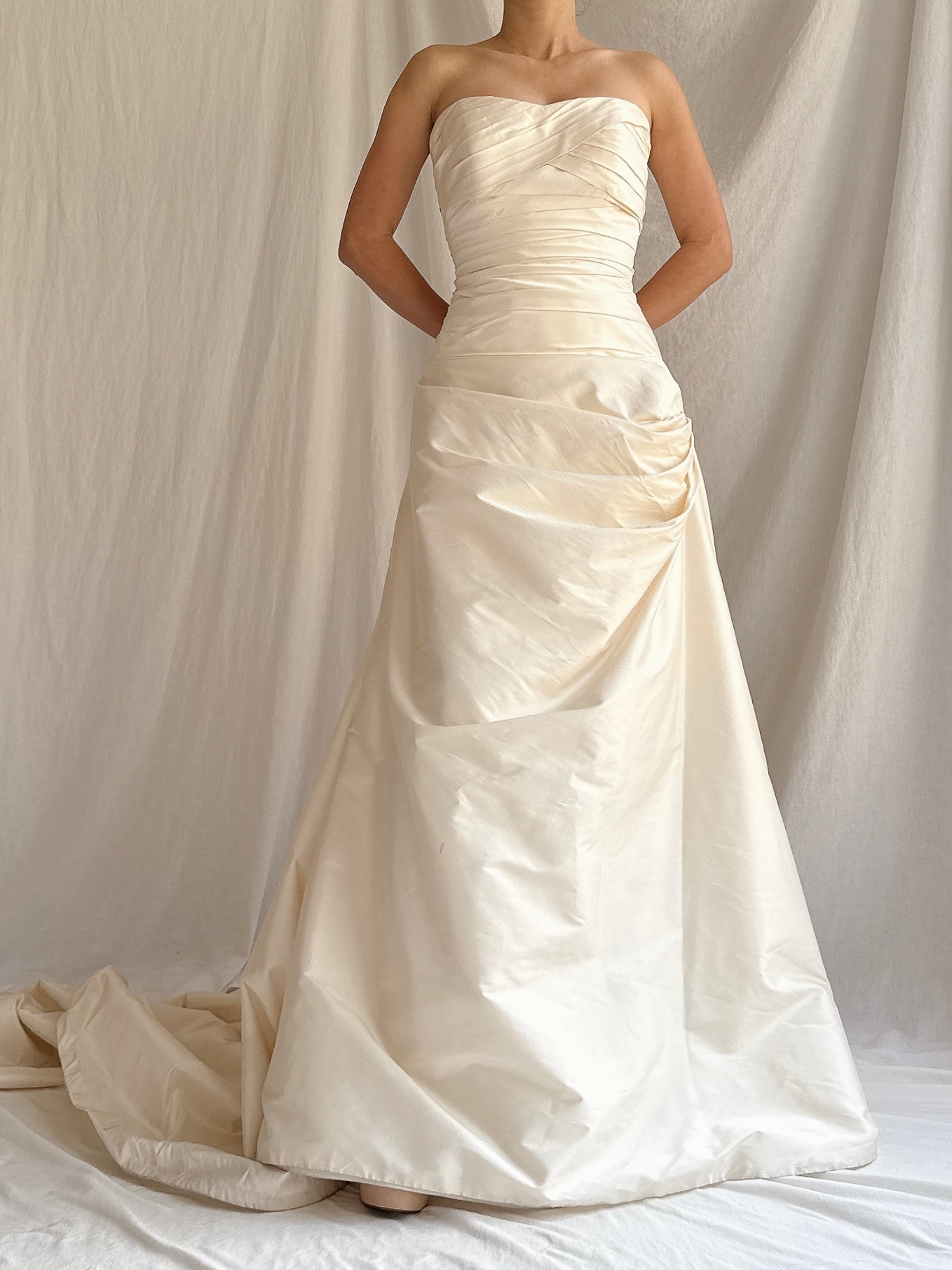 Vintage Silk Draped Gown - XS/S 2/4