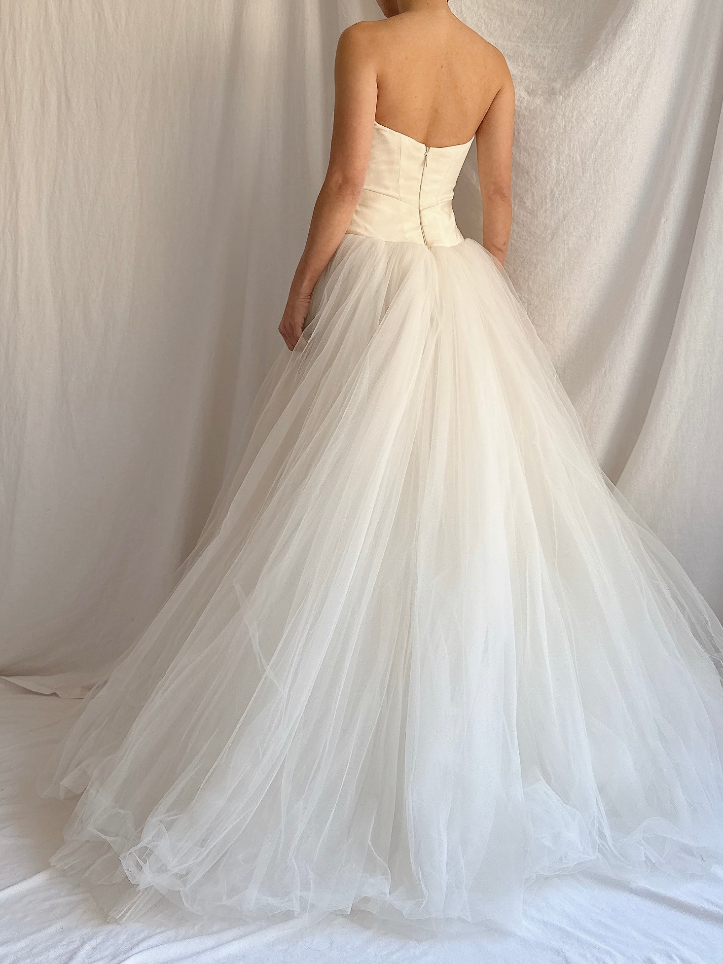 Vintage Amsale Tulle Gown - S 4