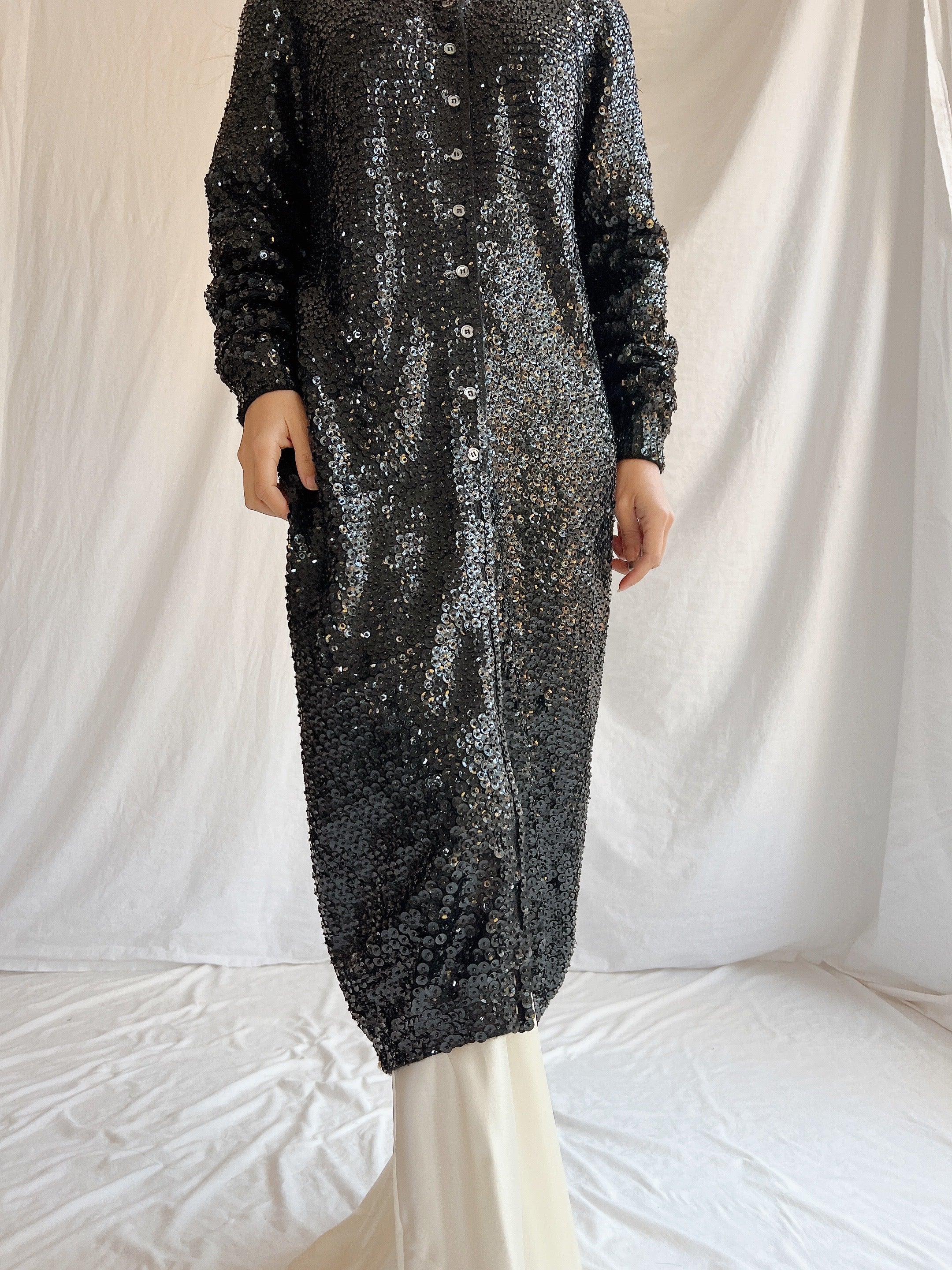 Vintage Norma Kamala Wool Sequins - M