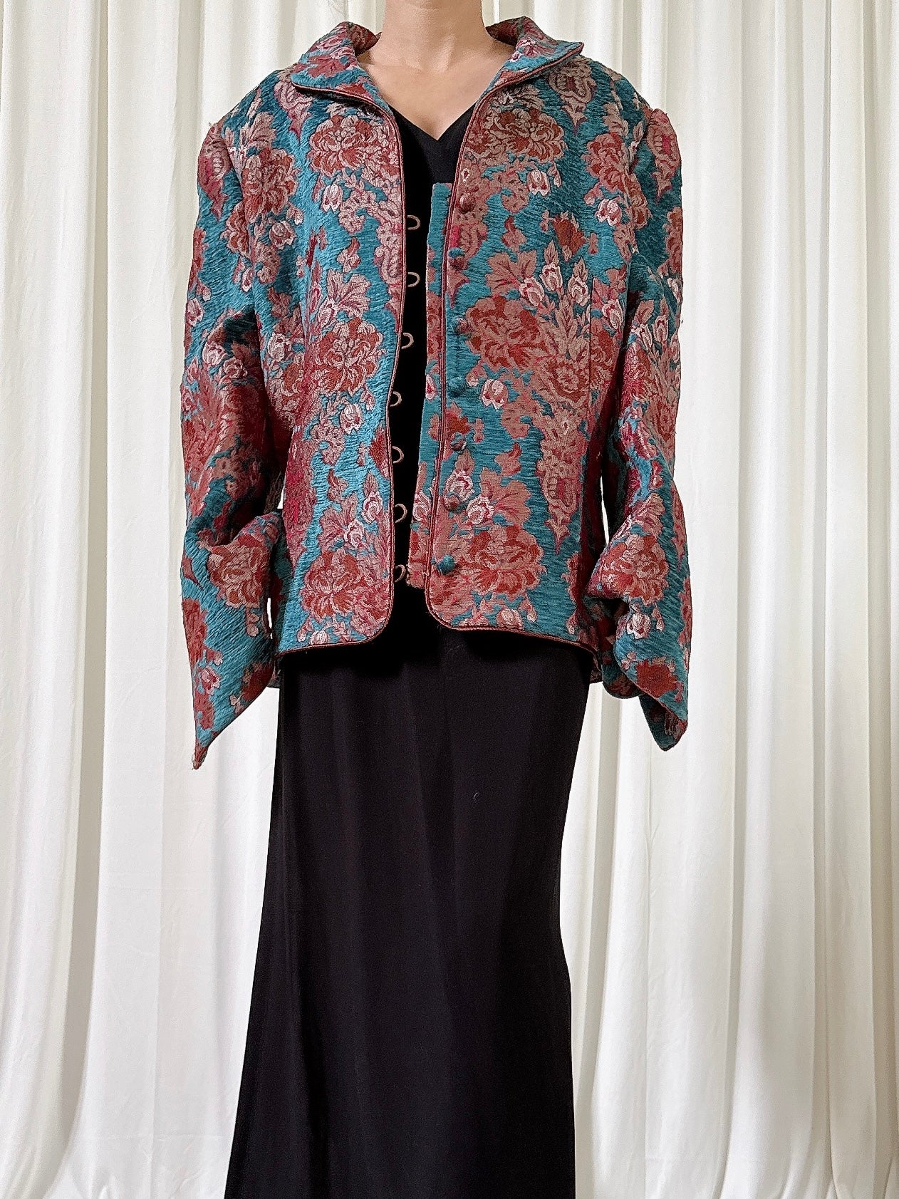 Vintage Paule Vasseure Bouquet Jacket - Size 48